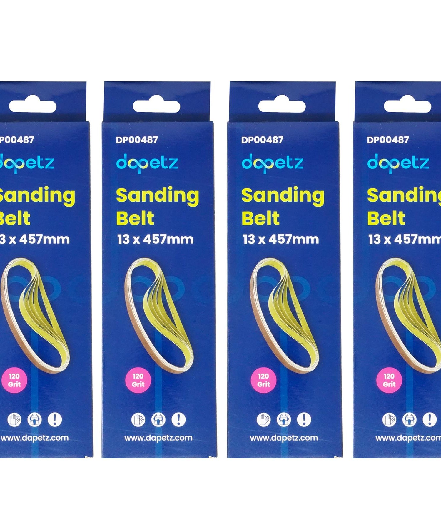 Dapetz Sanding Belts 120 Grit Aluminium Oxide Power Tool Sander Belt 13 x 457mm (20 Pack)