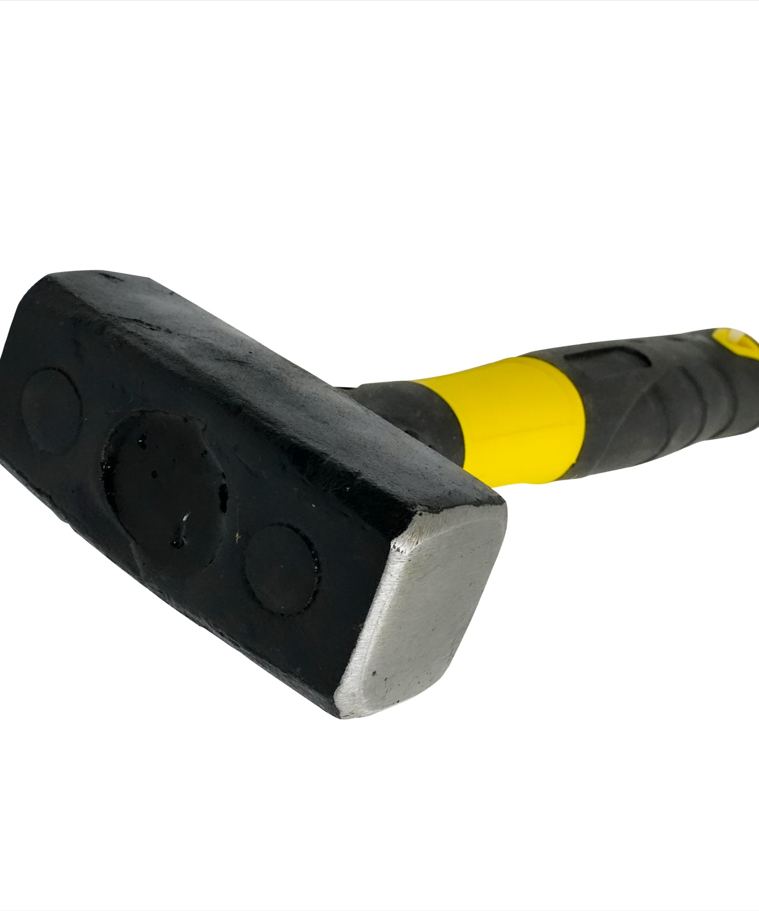 1Kg Fibreglass Club Lump Hammer Steel Head Fibre Glass Rubber Grip Handle