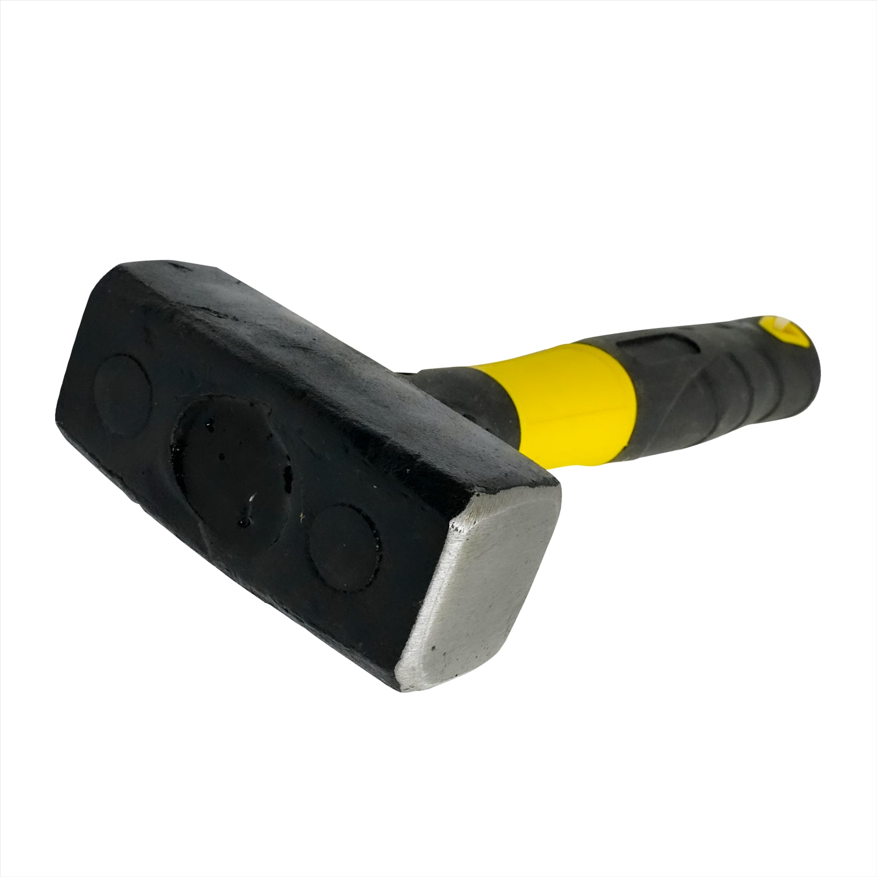 1Kg Fibreglass Club Lump Hammer Steel Head Fibre Glass Rubber Grip Handle
