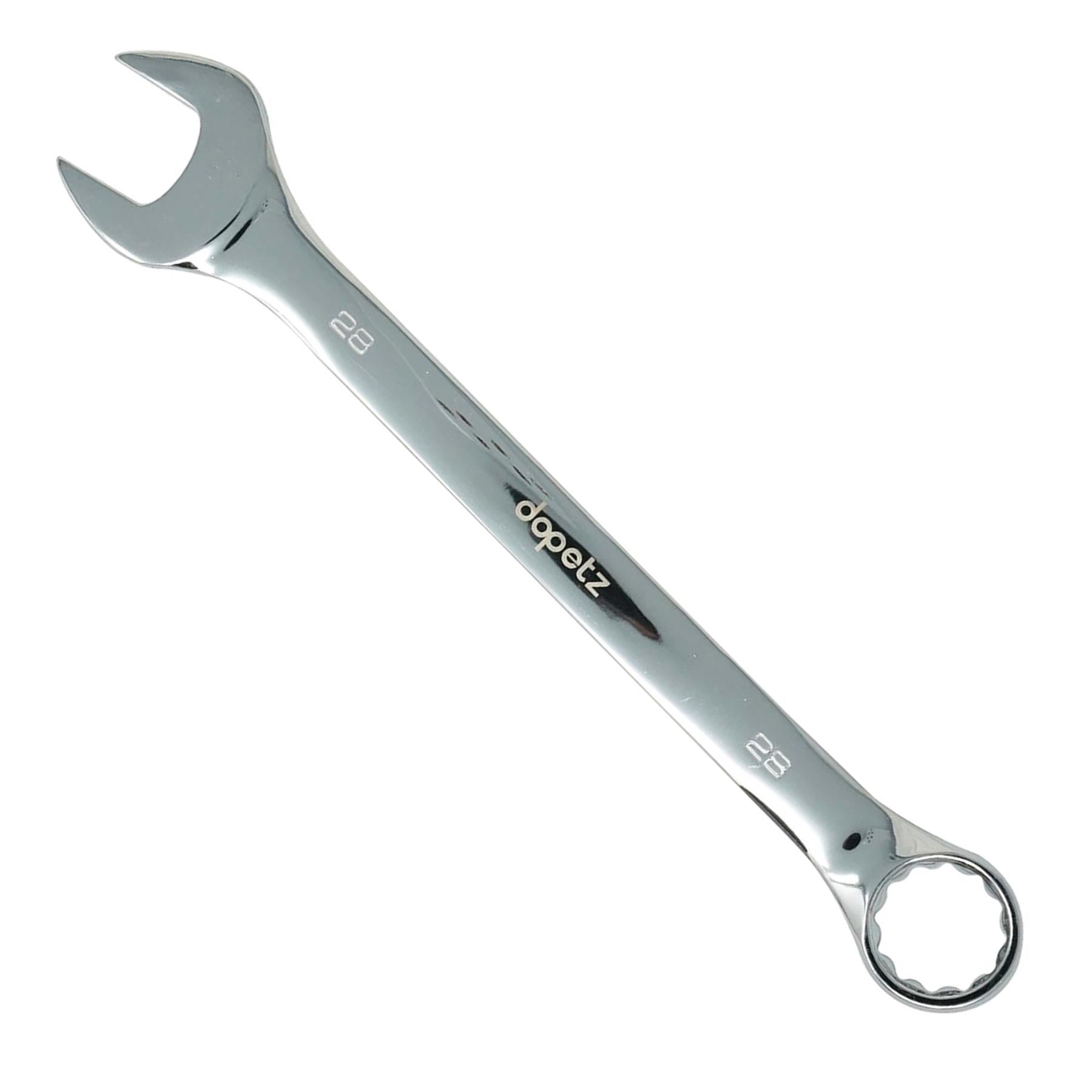 Combination Open Ring Spanner Chrome Mechanics Garage Tools 28mm by Daptez