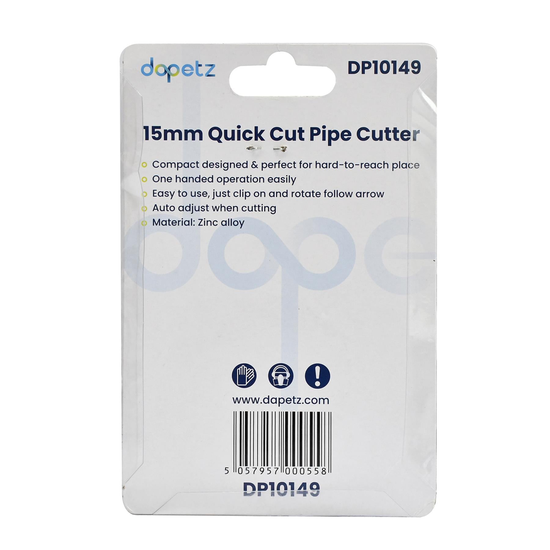 Quick Cut Copper Pipe Cutter / Slice 15mm Plumbing By Dapetz