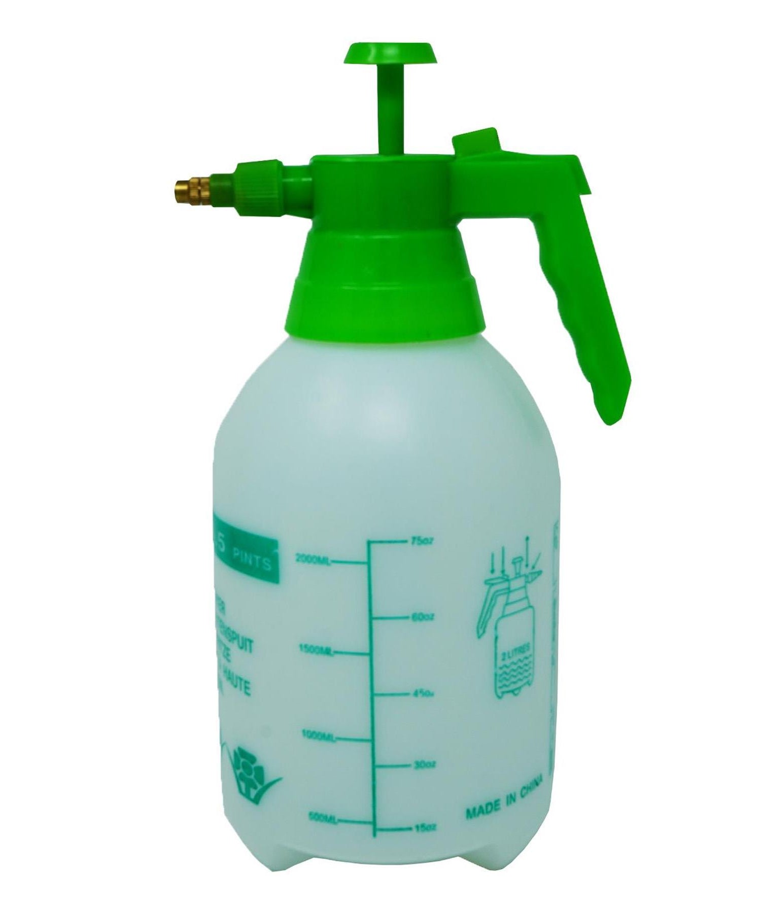 Dapetz 2L Pressure Sprayer Bottle Water Spraying Pump Weed Killer, Watering Plants Indoor & Outdoor Use