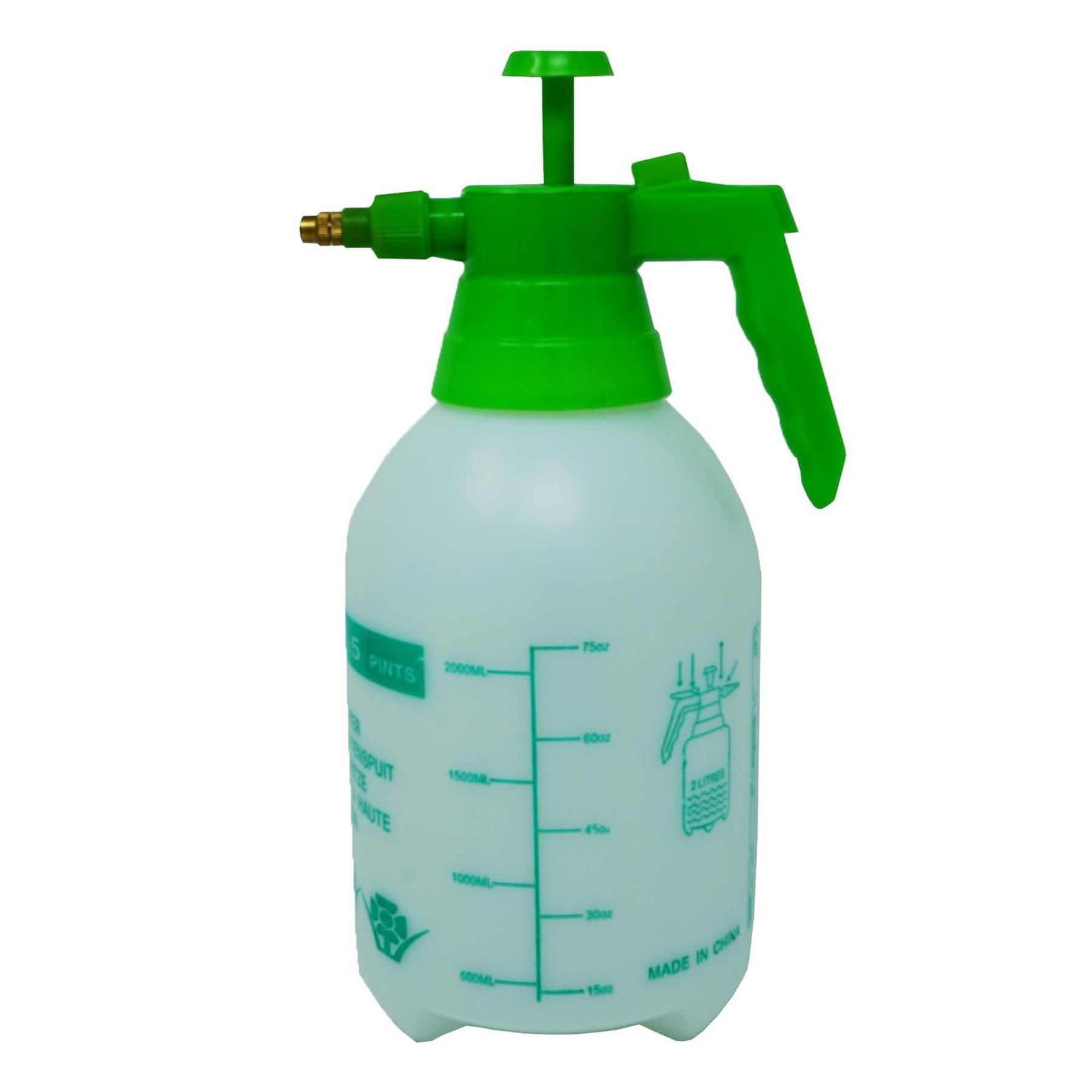 Dapetz 2L Pressure Sprayer Bottle Water Spraying Pump Weed Killer, Watering Plants Indoor & Outdoor Use