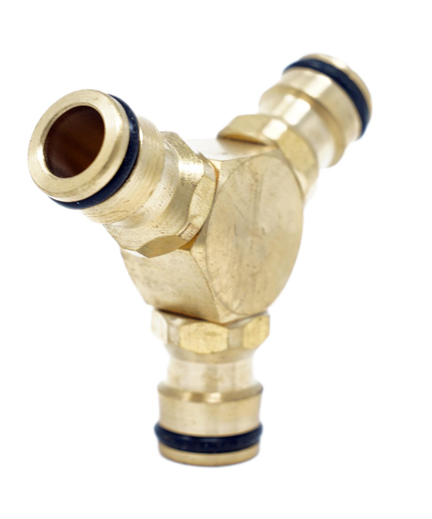 3 Way Hose Quick Connector 1/2" Brass Male Solid Joiner | Garden Work Kit by Dapetz