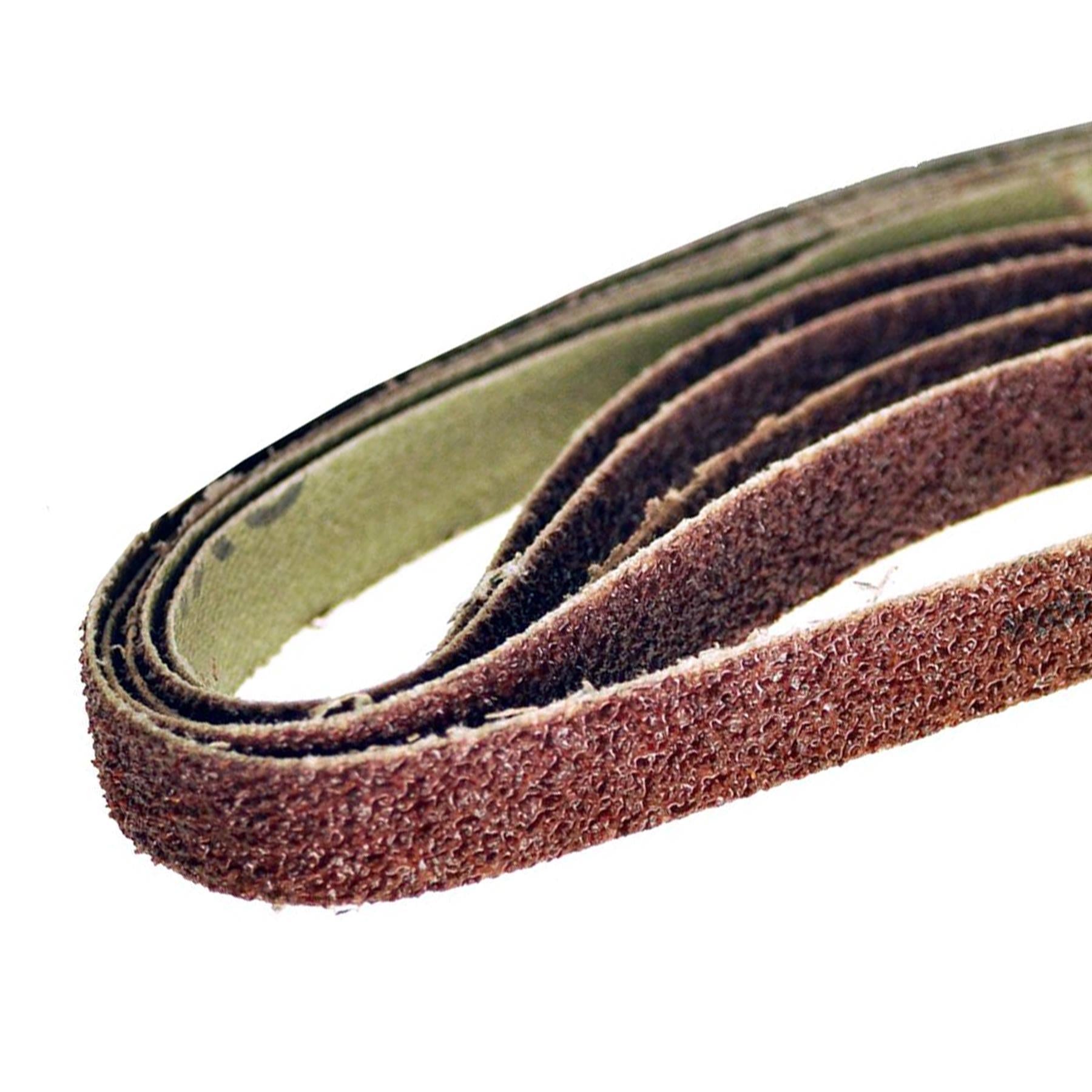 330mm x 10mm 120G Belt Power Finger File Sander Abrasive Sanding Belts 10pk
