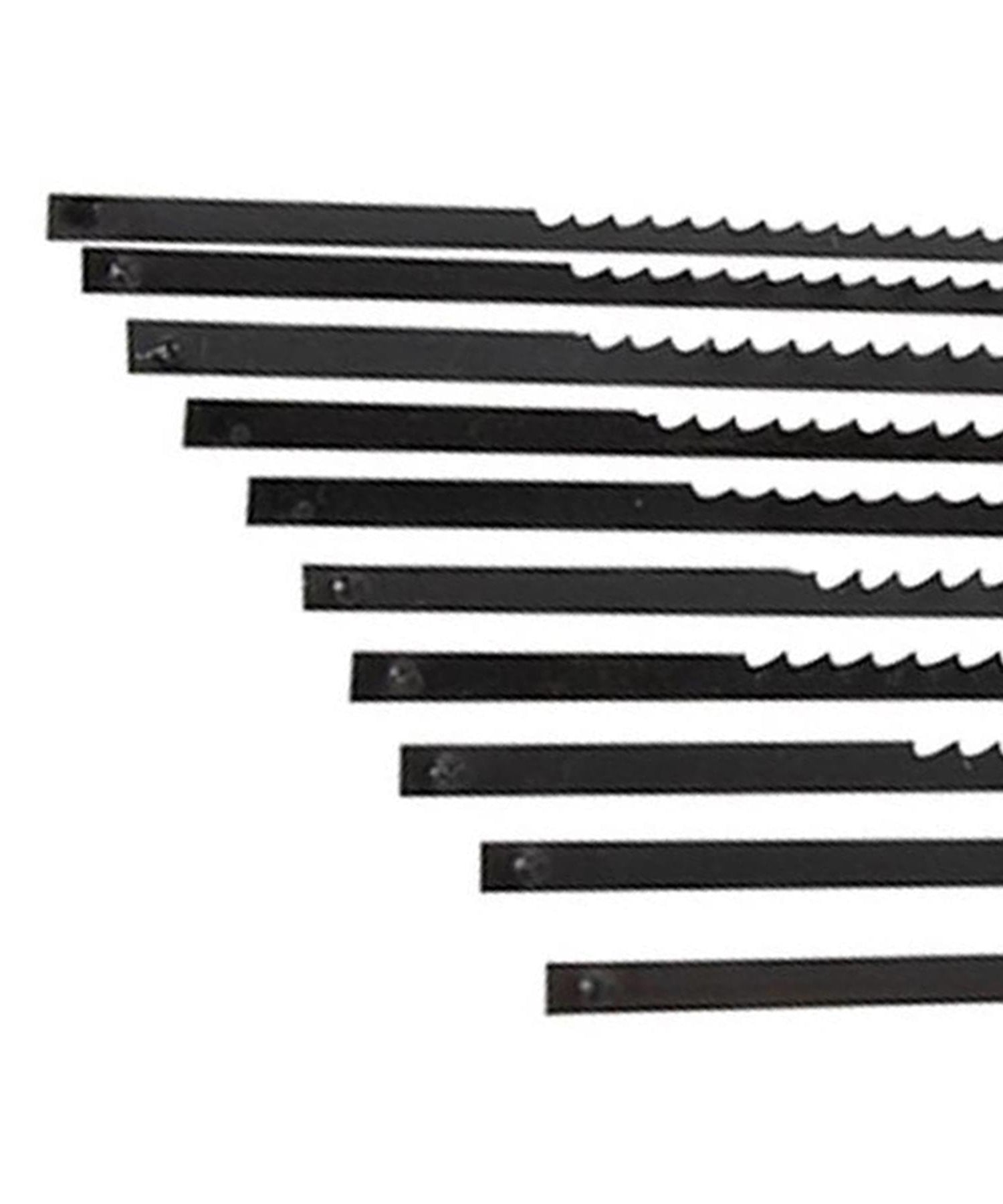80 Scroll Saw Blades 10 Each 10, 14, 21 And 24 Tpi - Pin Ended - 130mm Long