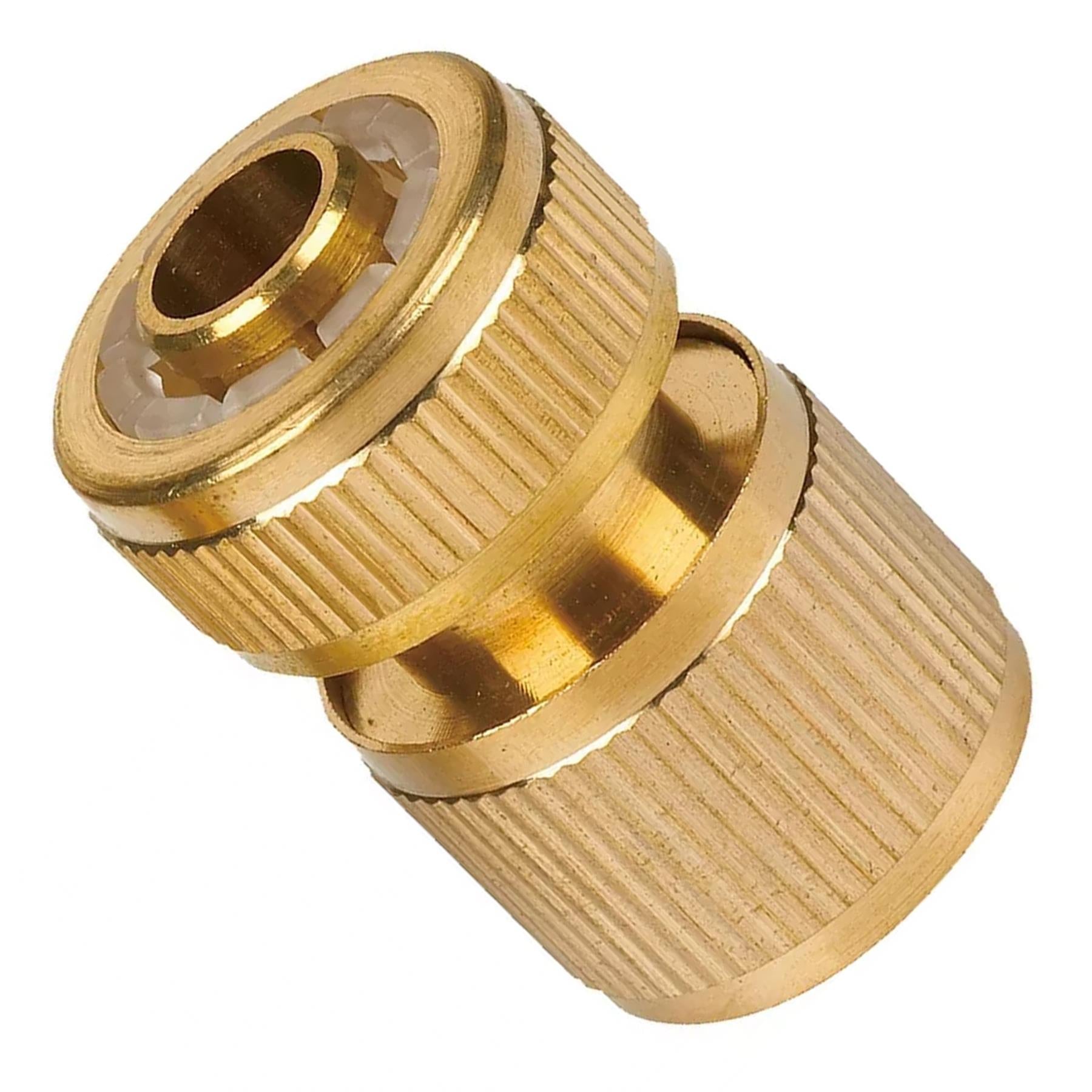 Brass Tap Connector 4pcs 1/2" Female Quick Connector Water Fit Hose Pipe Tap