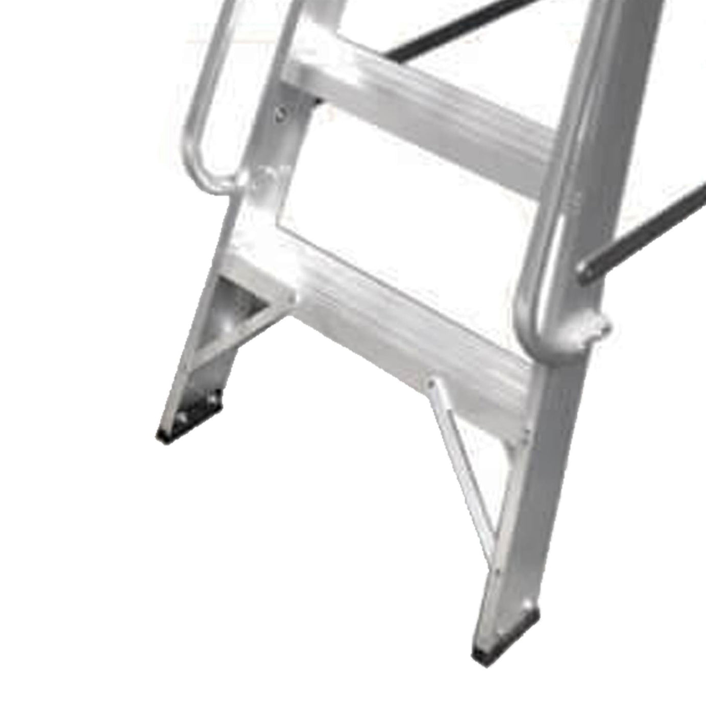 Dapetz PRo 3 Tread Aluminium Wide Platform Step Ladder 1.98m, With Handrail