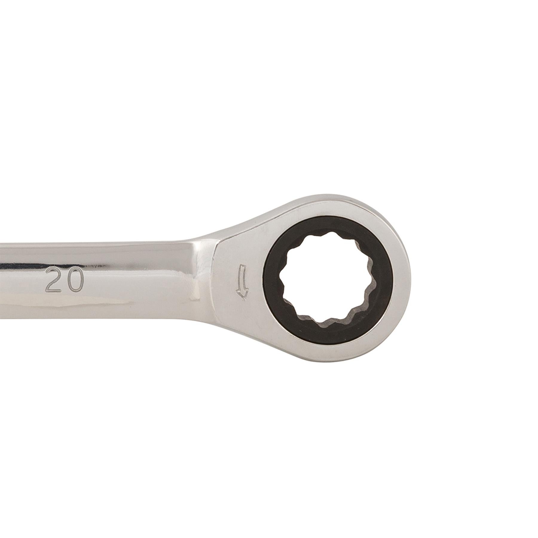 Fixed Head Ratchet Metric Spanner Open End Ring Combination 20mm