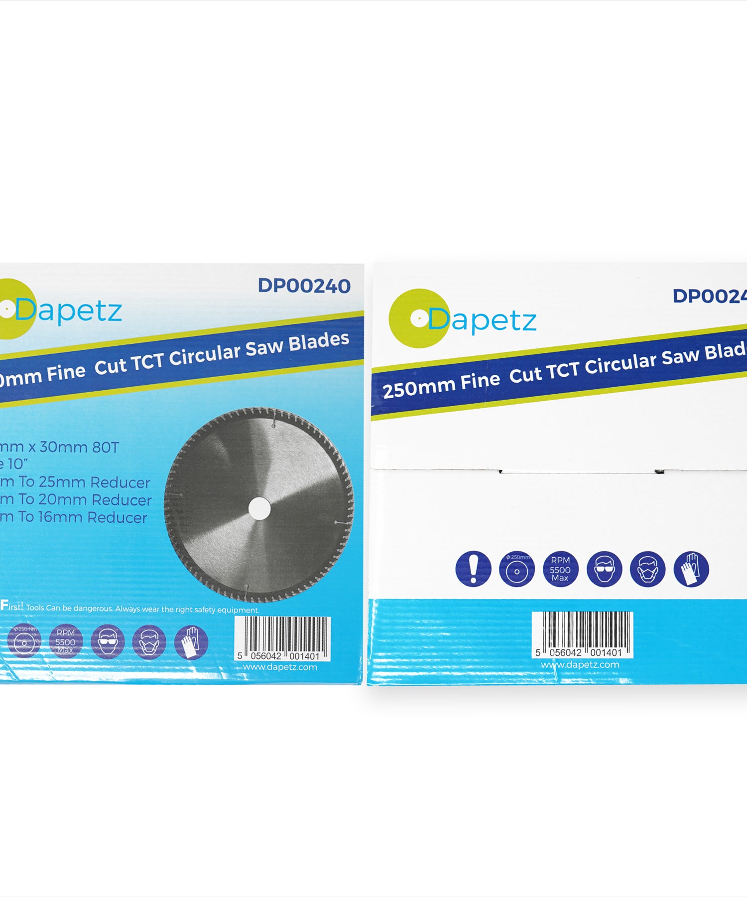 Circular Saw Blade 30mm Bore 25mm 20mm 16mm Rings Mitre 10" 80T Fine Cut 250mm by Daptez