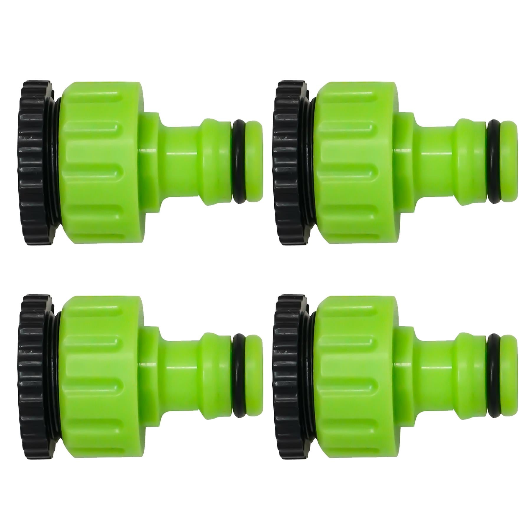 4x Kitchen Mixer Tap Connectors Set Garden Hose Pipe Faucet Adapter 1/2" & 3/4"