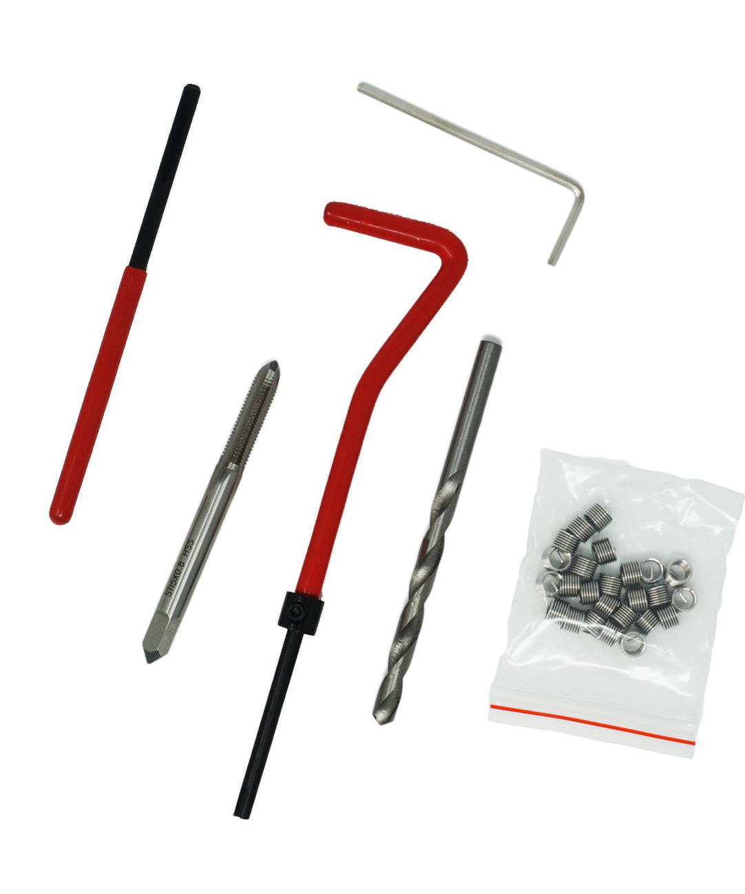 (Pack of 25) Helicoil Thread Repair Tool Kit M6 x 1.0 x 8.0mm | Garage & Automotive by Dapetz