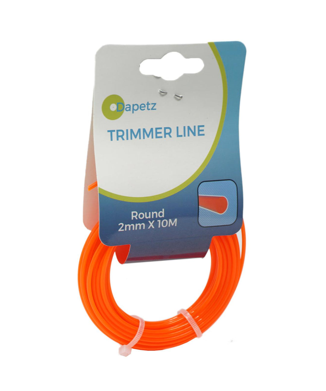 Round Strimmer Cord Line Wire String Nylon Petrol Trimmer 10m x 2mm by Dapetz