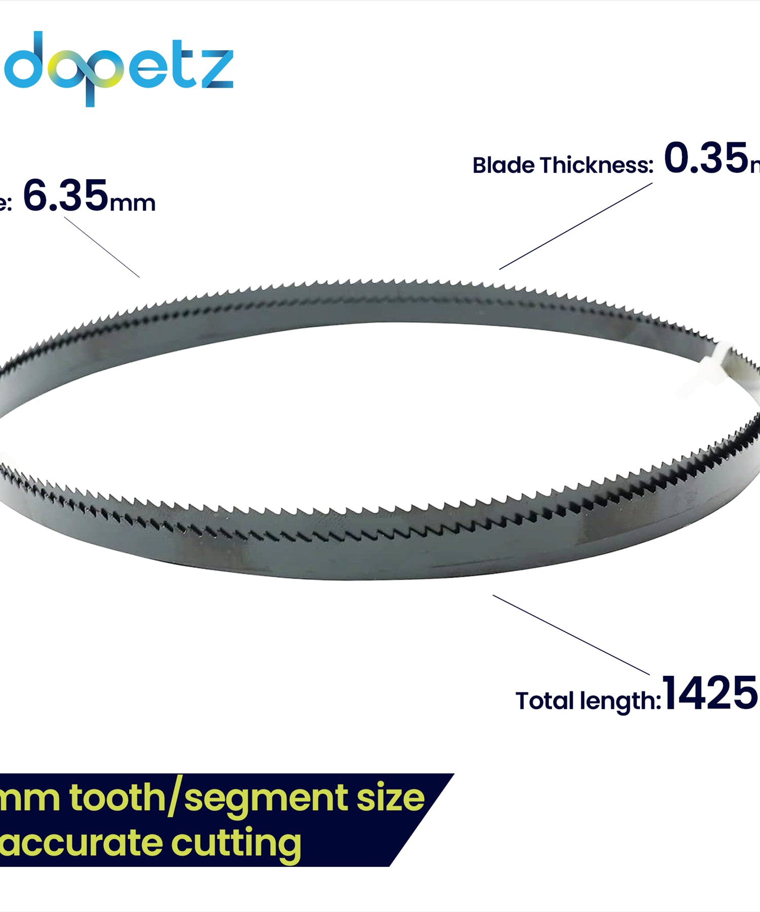 Bandsaw Blades 10 Tpi For Cutting Metal Plastic Wood Quality 1425mm (56") by Daptez