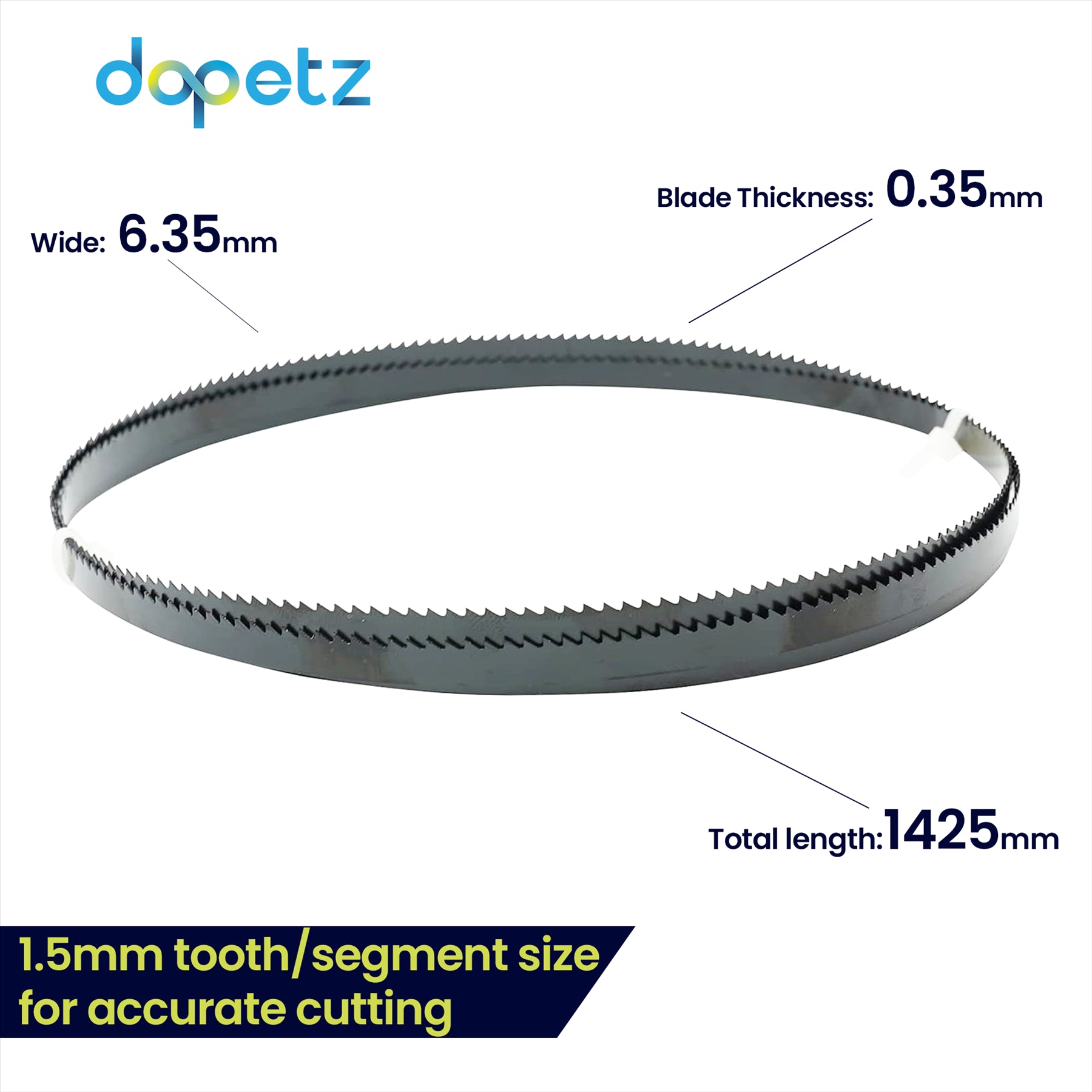 Bandsaw Blades 10 Tpi For Cutting Metal Plastic Wood Quality 1425mm (56") by Daptez