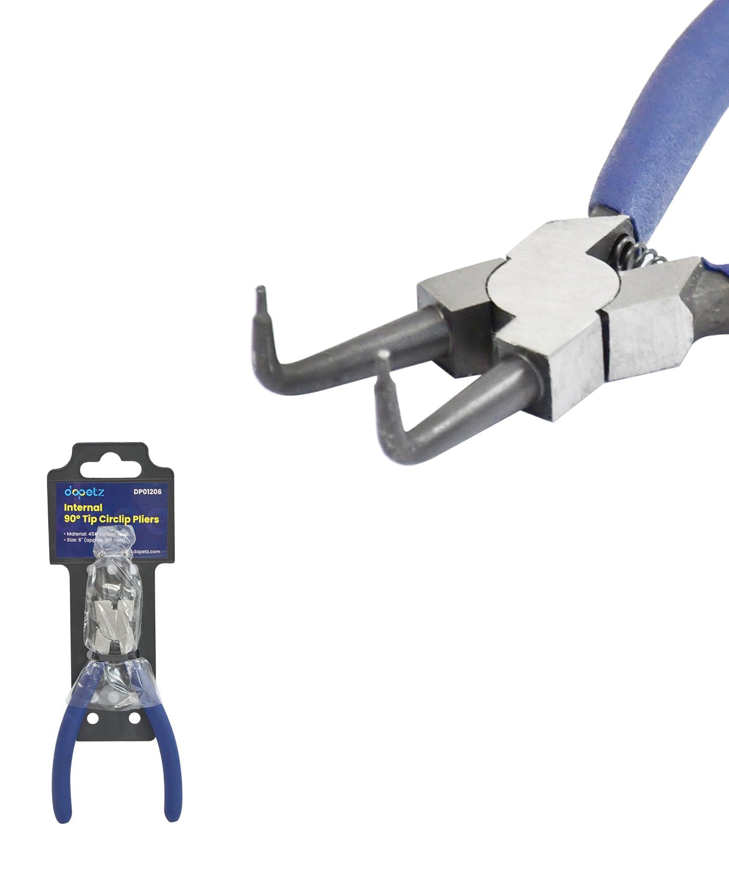 Cerclip Oil Seal Snap Ring Pliers Plier 6" Internal BenOil Seal Snap Ring Pliers Plier 6t Nose Circlip by Daptez