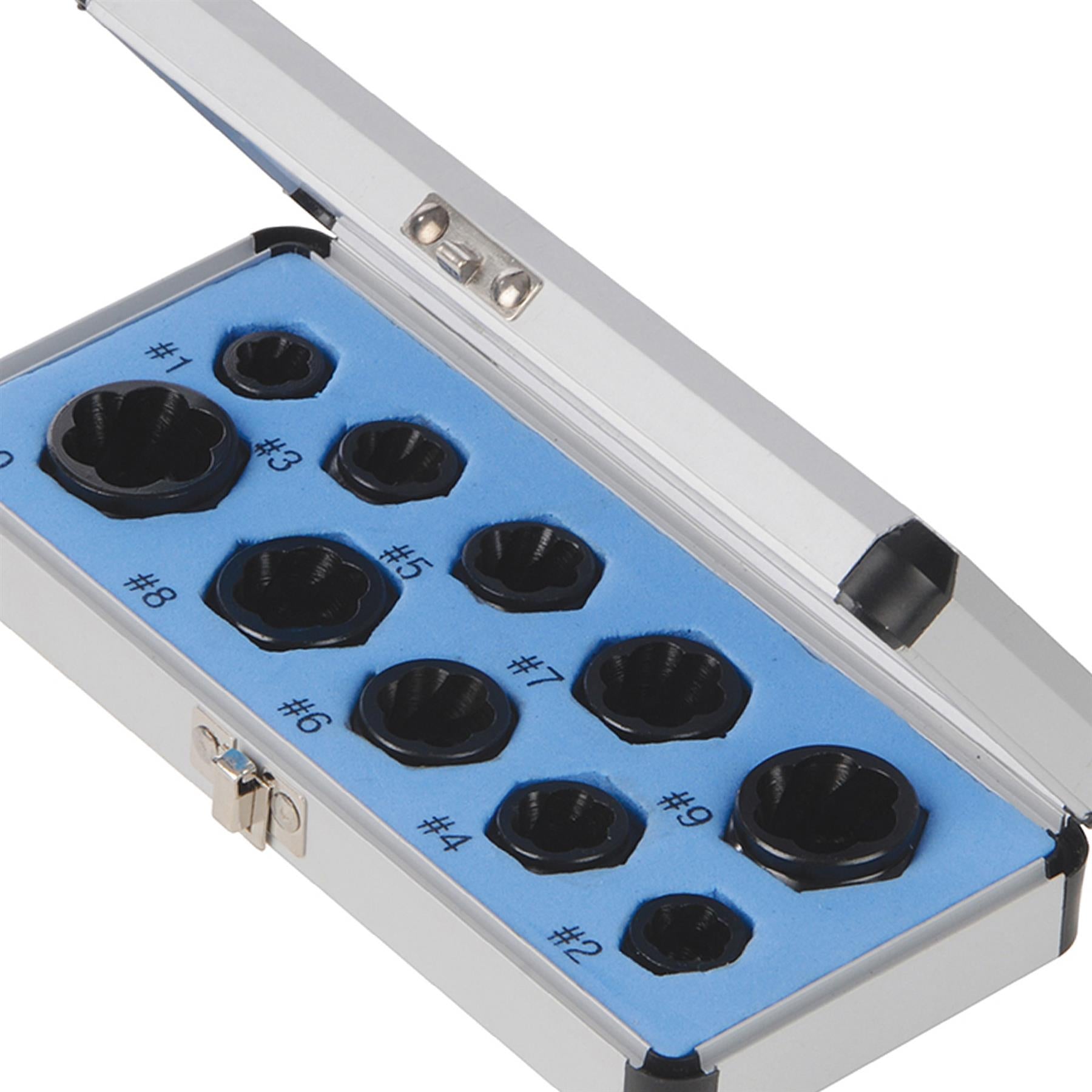 (Pack of 10) Damaged Nut Bolt Remover Set 9-19mm | Broken Bolt Removal Kit by Dapetz