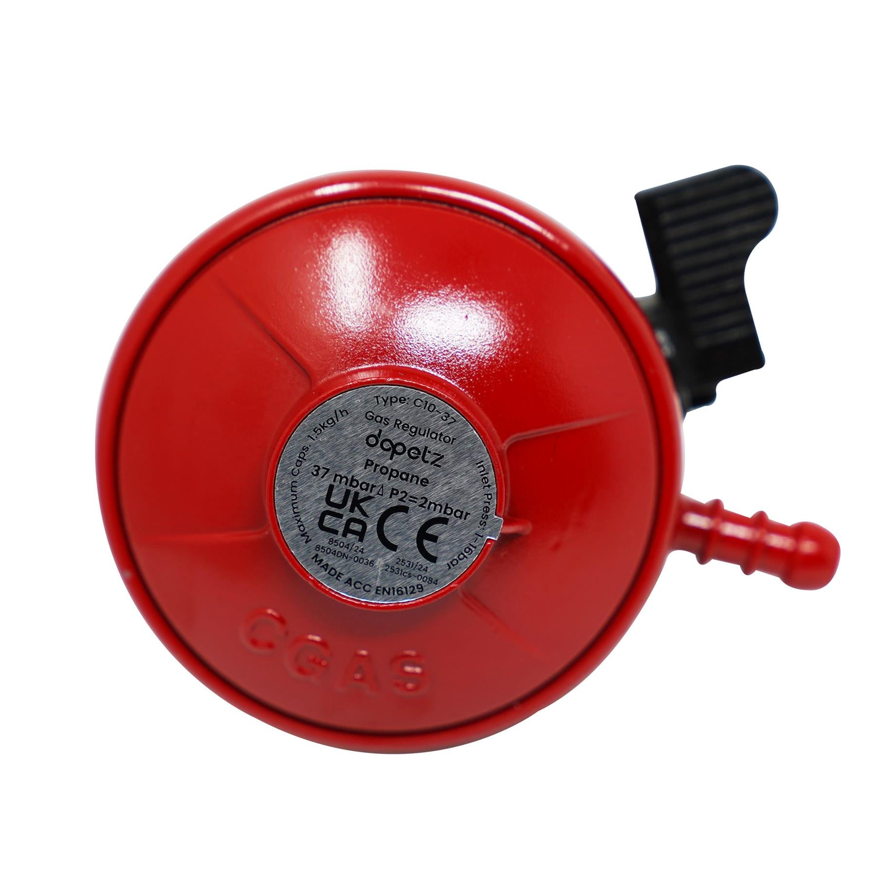 Propane Gas Clip On Regulator 27mm Flowgas Calor BP 5,10,15 KG Patio Gas 37mbar