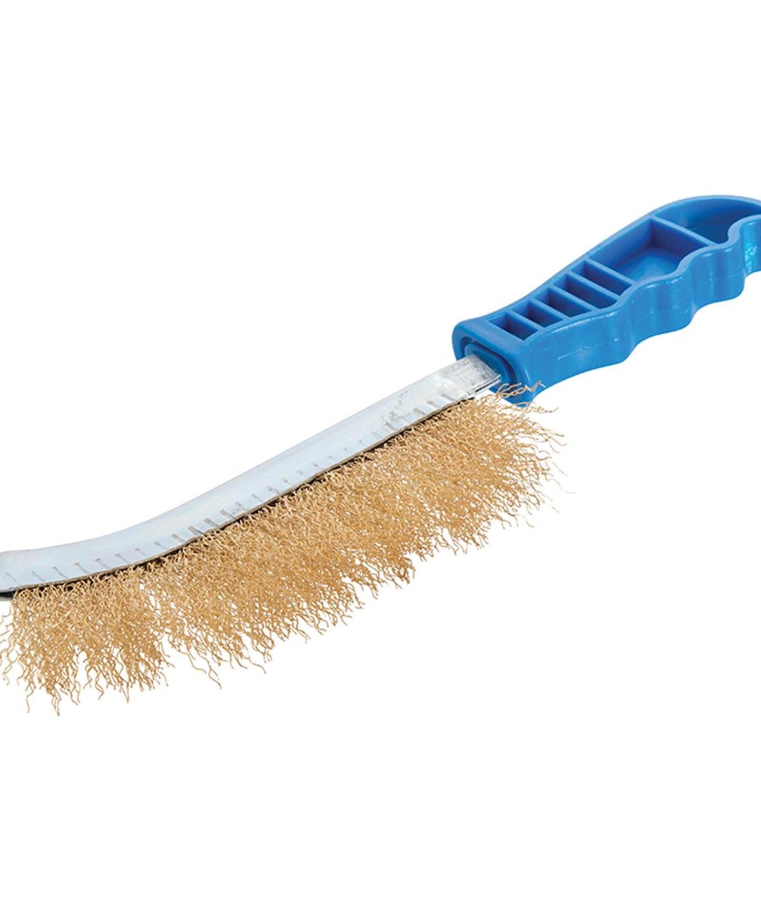 Brass Coated Hand Wire Brush With Plastic Handle . Heavy Duty DIY Tool Paint Rust Remover 35mm by Daptez