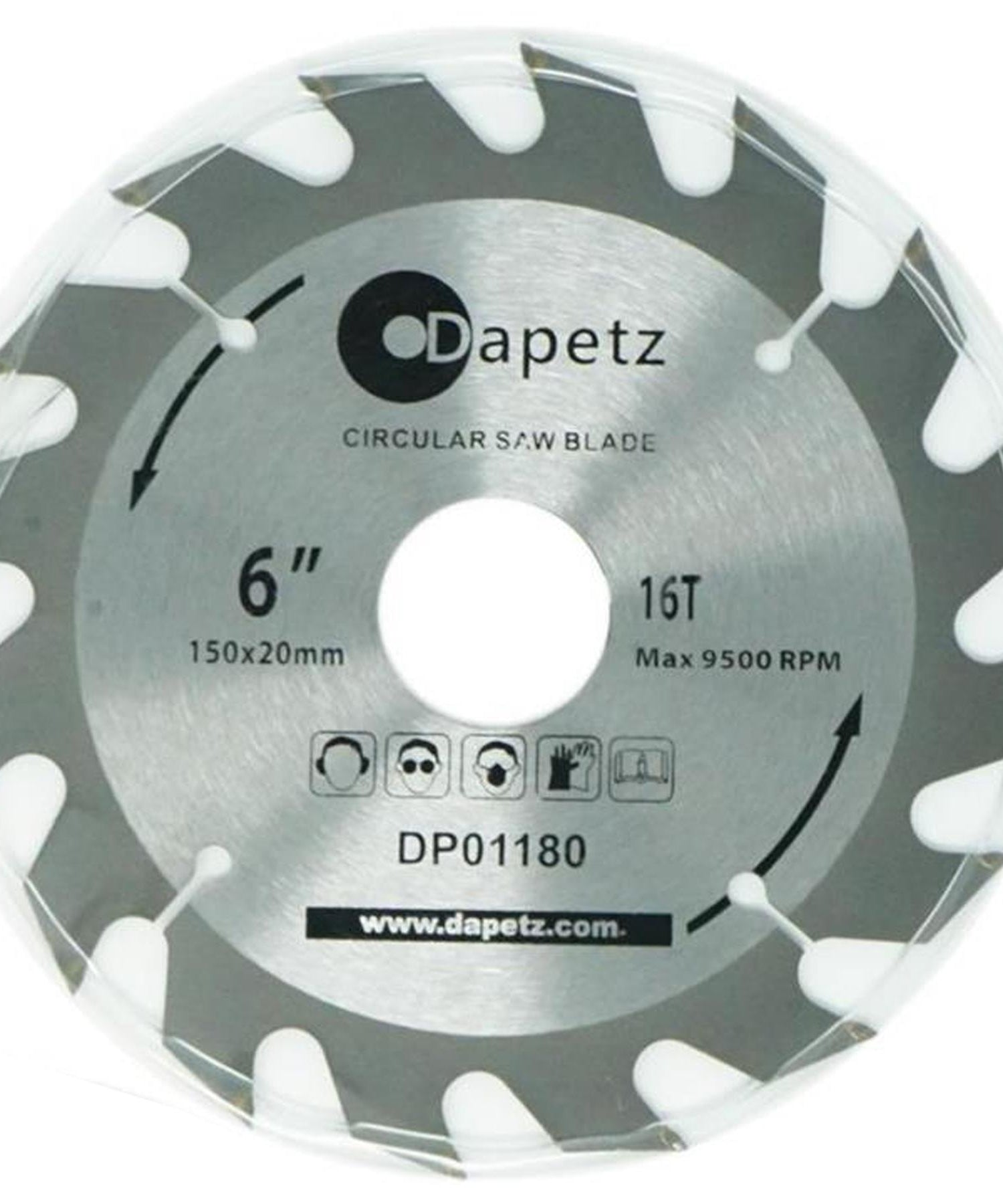 3 TCT Circular Saw Blade 150mm Diameter 30mm Bore | Mitre & Chop Saw by Dapetz