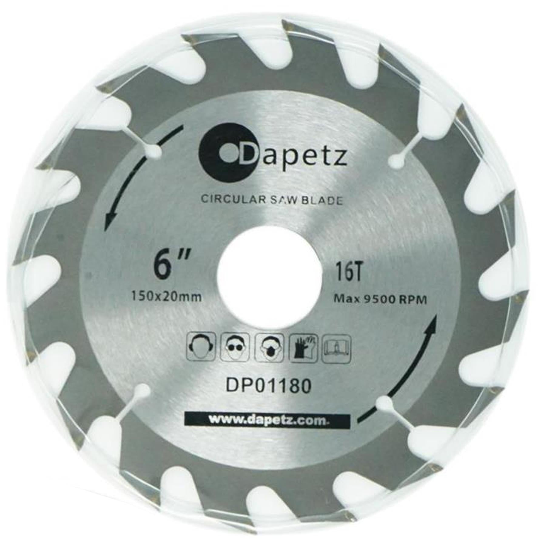 3 TCT Circular Saw Blade 150mm Diameter 30mm Bore | Mitre & Chop Saw by Dapetz