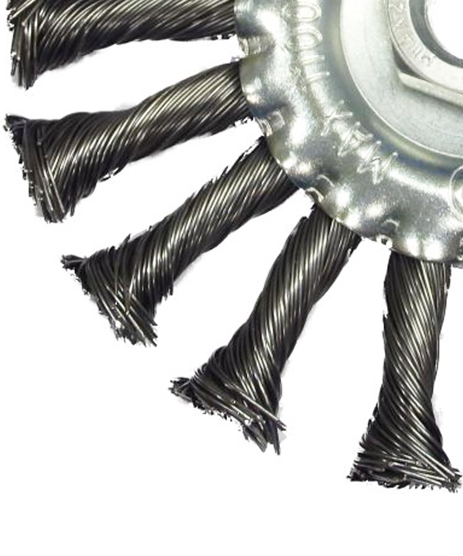 Rotary Steel Wire Brush Twist Knot Wheel Brush For Angle Grinder 115mm / 4.5" By Dapetz