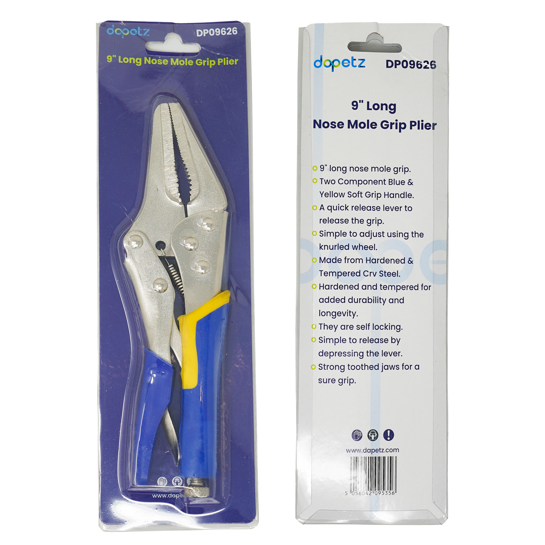 9" Long Nose Locking Pliers by Dapetz