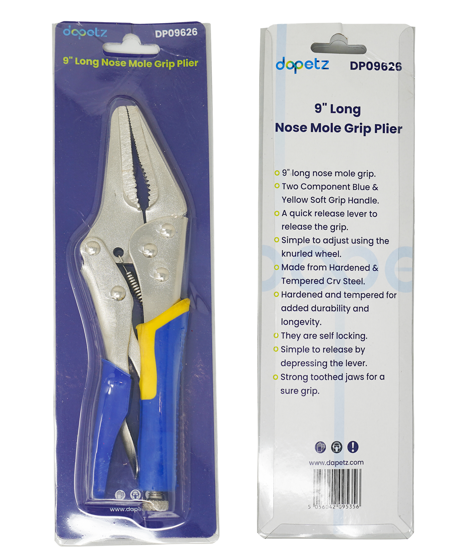 9" Long Nose Locking Pliers by Dapetz