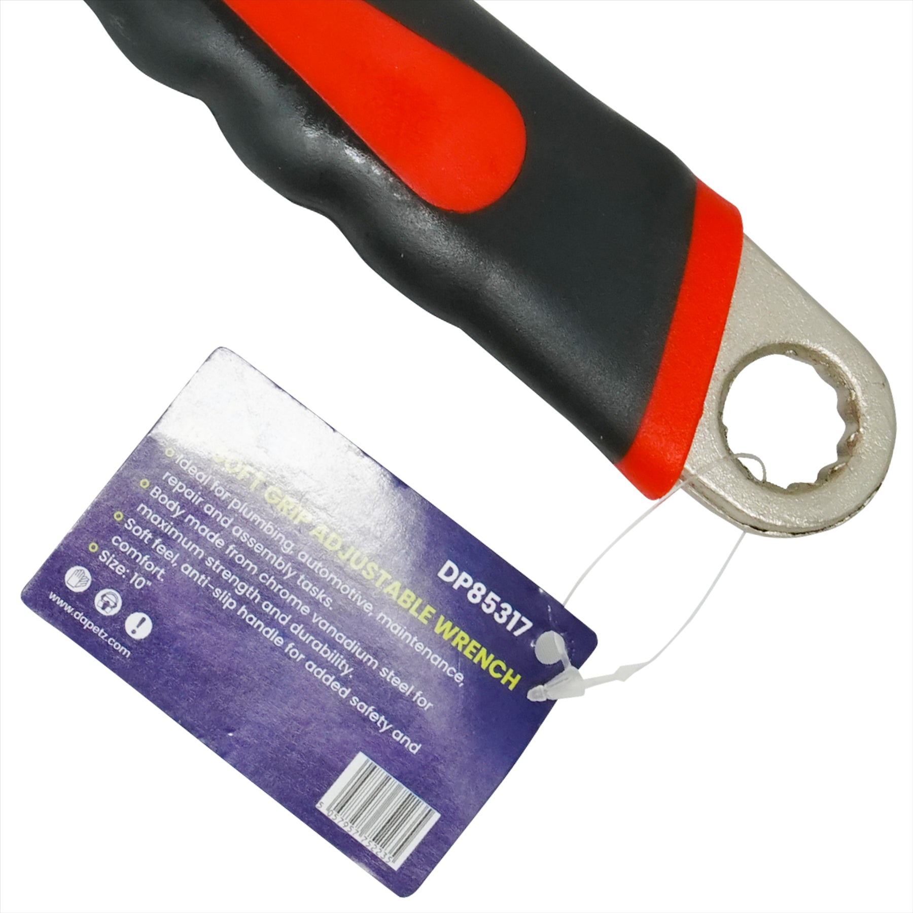 10" 250mm Adjustable Spanner Wrench | Large Opening for Bathroom & General Use by Dapetz