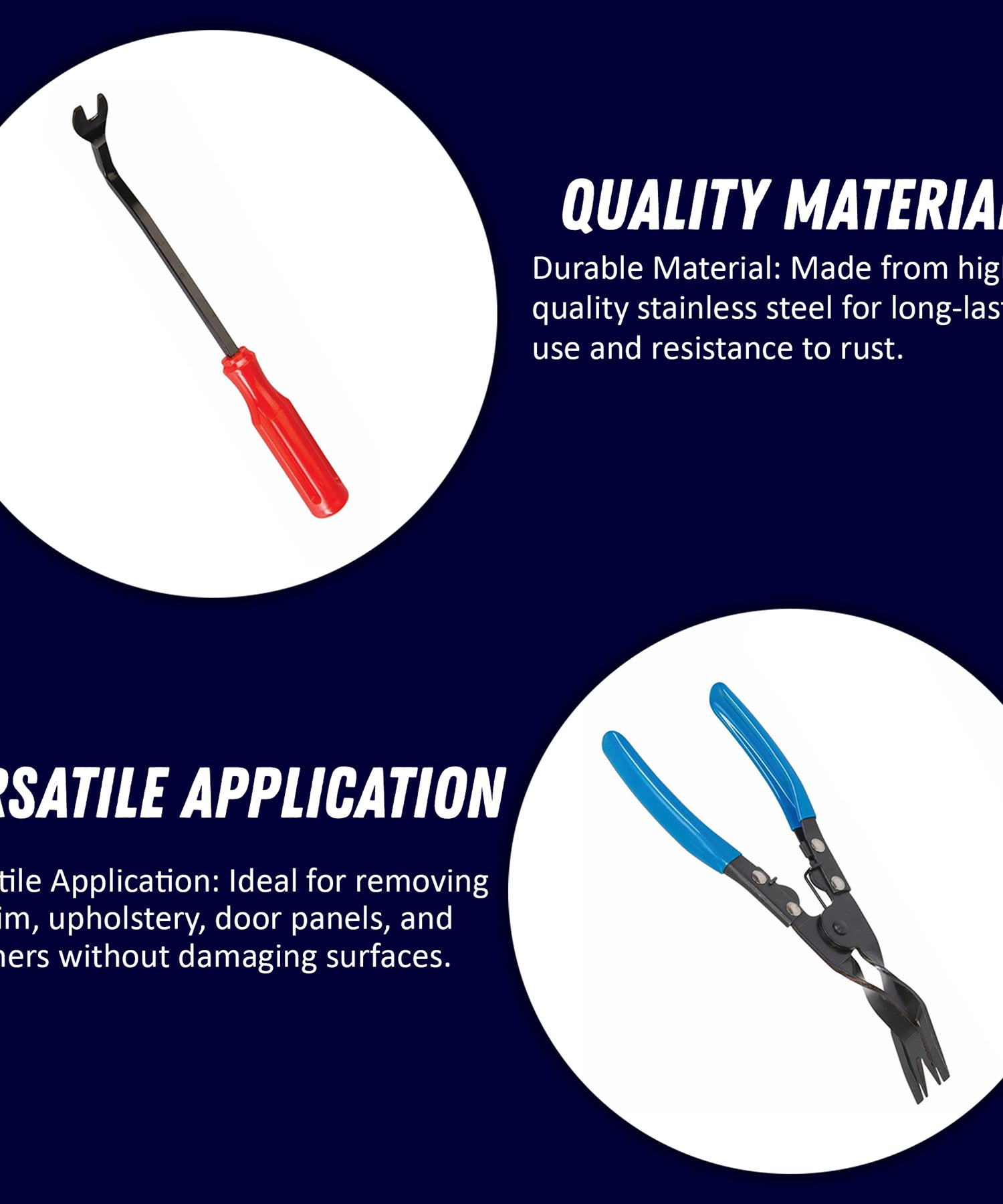 Car Door Upholstery Remover & Trim Clip Removal Pliers Tool Spring Loaded by Daptez