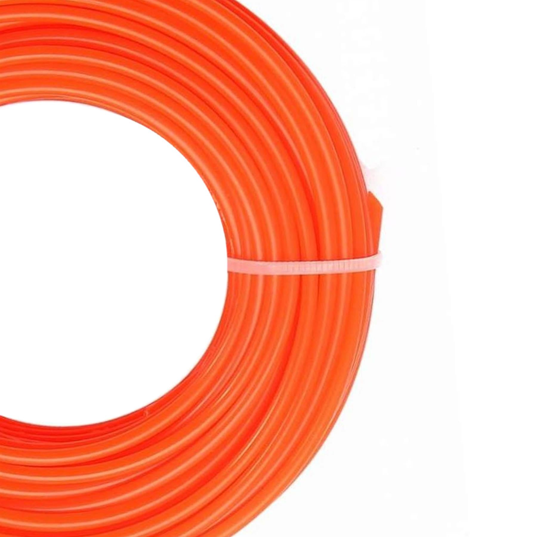 Round Strimmer Cord Line Wire String Nylon Petrol Trimmer 10m x 2mm by Dapetz