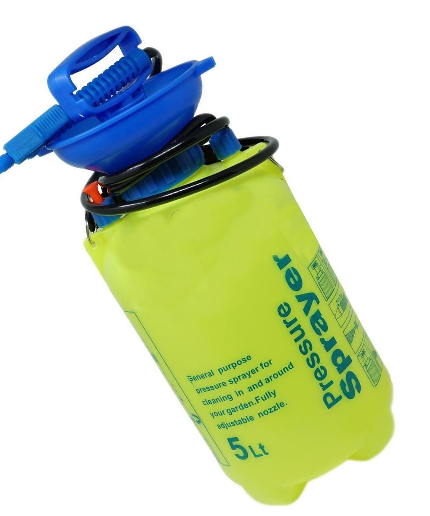 Garden Pressure Sprayer 5L Knapsack Chemical Weed Killer Fence Water Bottle Pump