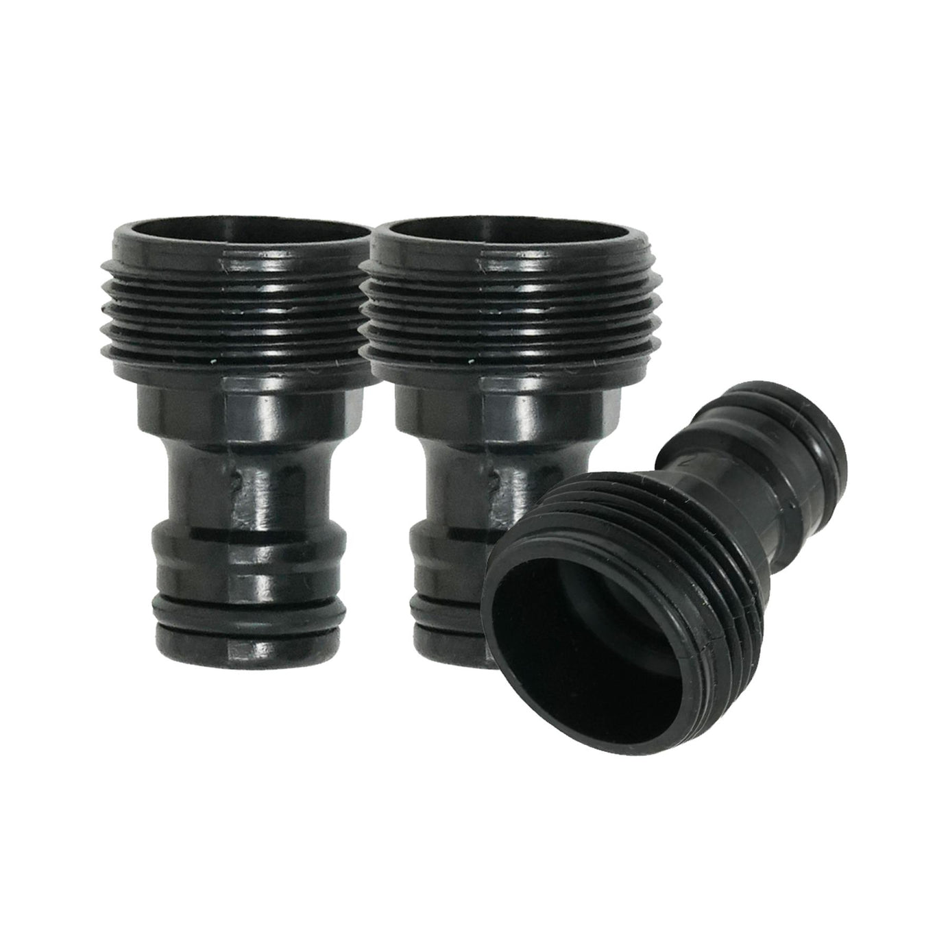 3x Tap Adaptor Male 3/4" Garden Water Tap Hose Pipe Connector Screw BSP Fitting By Dapetz