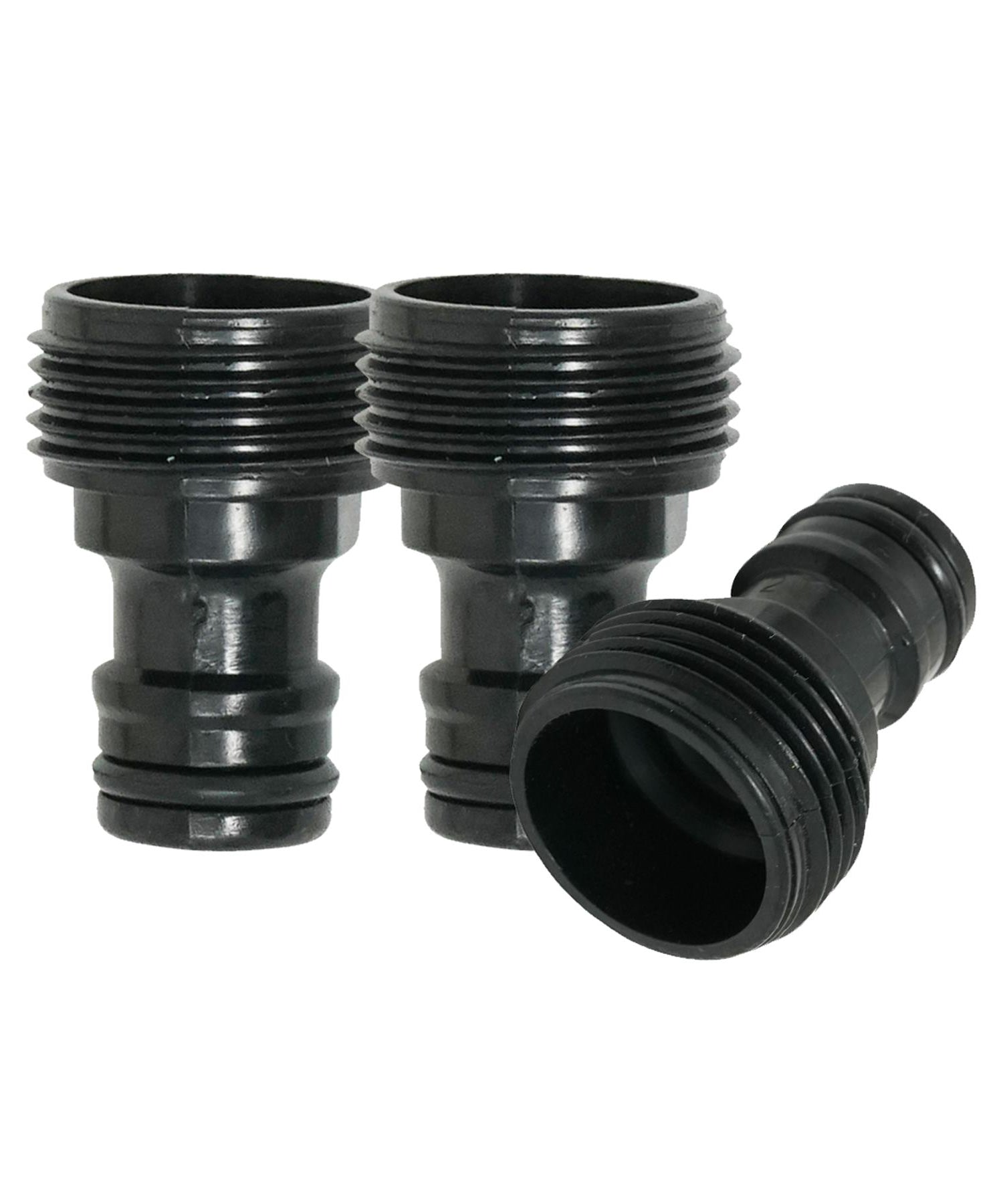 3x Tap Adaptor Male 3/4" Garden Water Tap Hose Pipe Connector Screw BSP Fitting By Dapetz