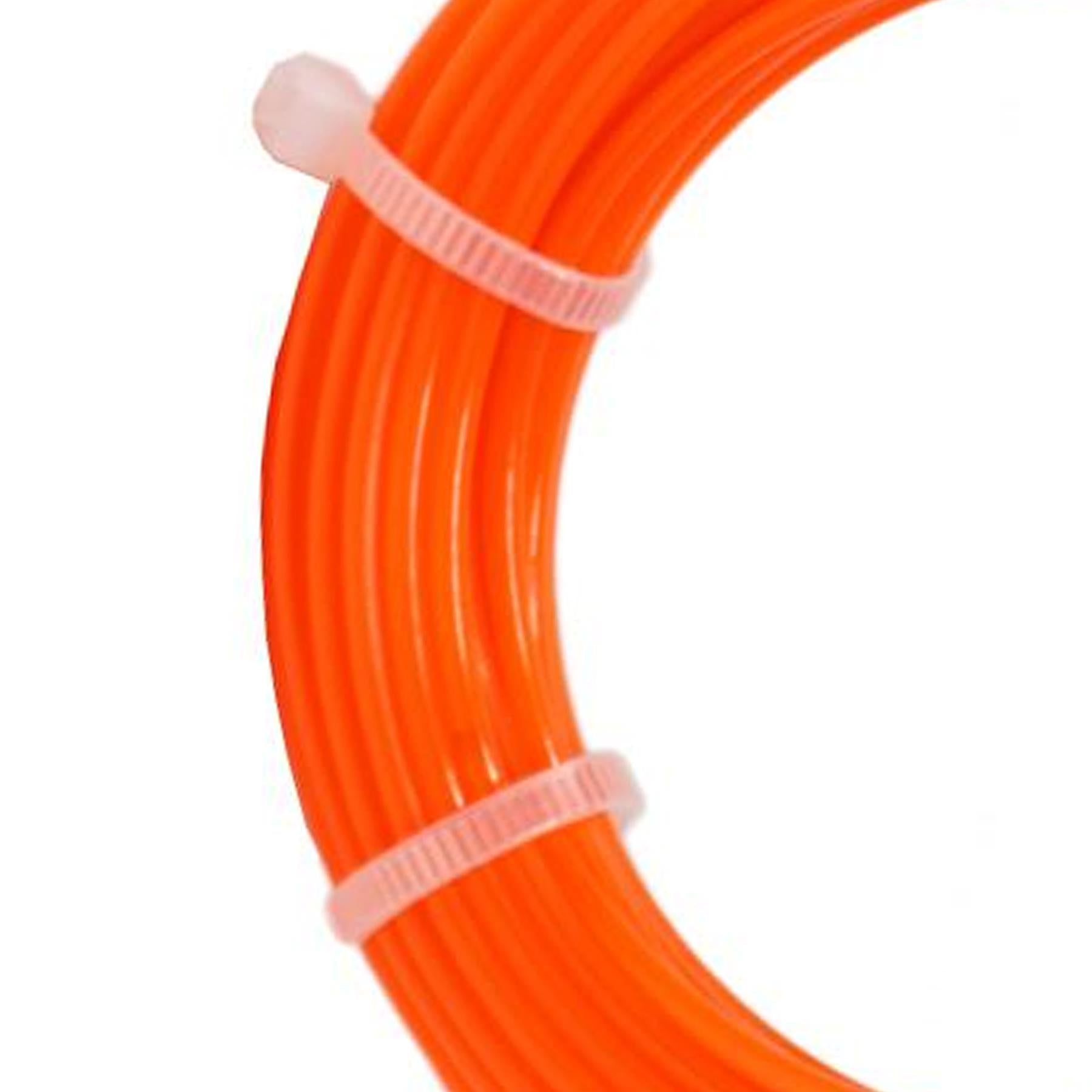 Round Strimmer Cord Line Wire String Nylon Petrol Trimmer 10m x 2mm by Dapetz