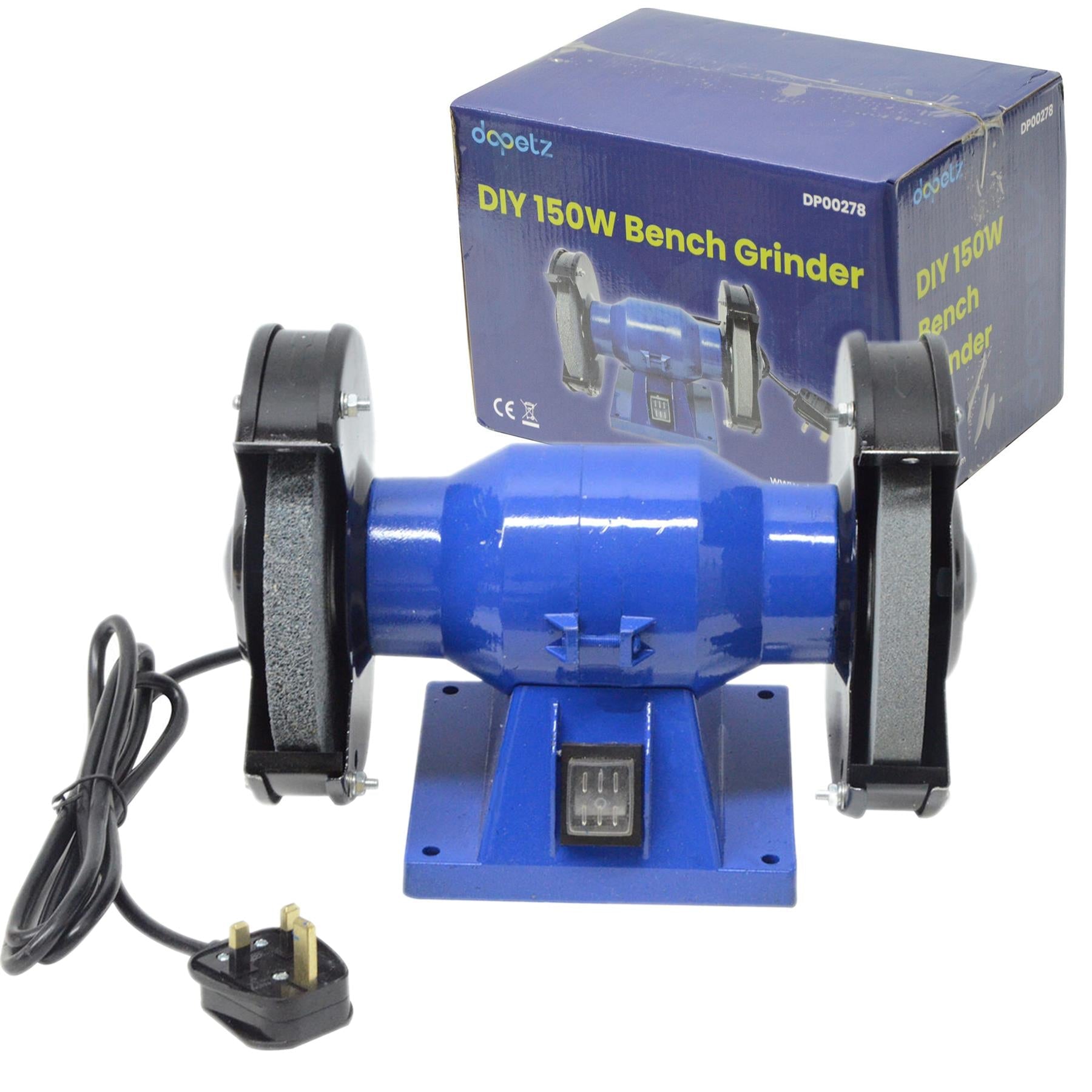 Worktop Bench Grinder 150mm 150W Power Tools Top Polish 3Y Guarantee