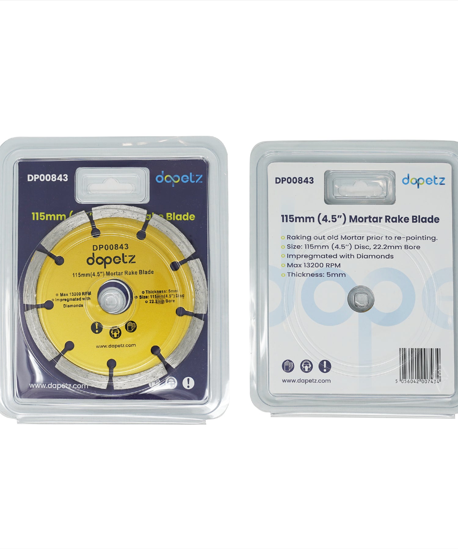 Mortar Raking Disc Diamond Pointing Raker Disc 115mm 41/2" Angle Grinder Blade By Dapetz