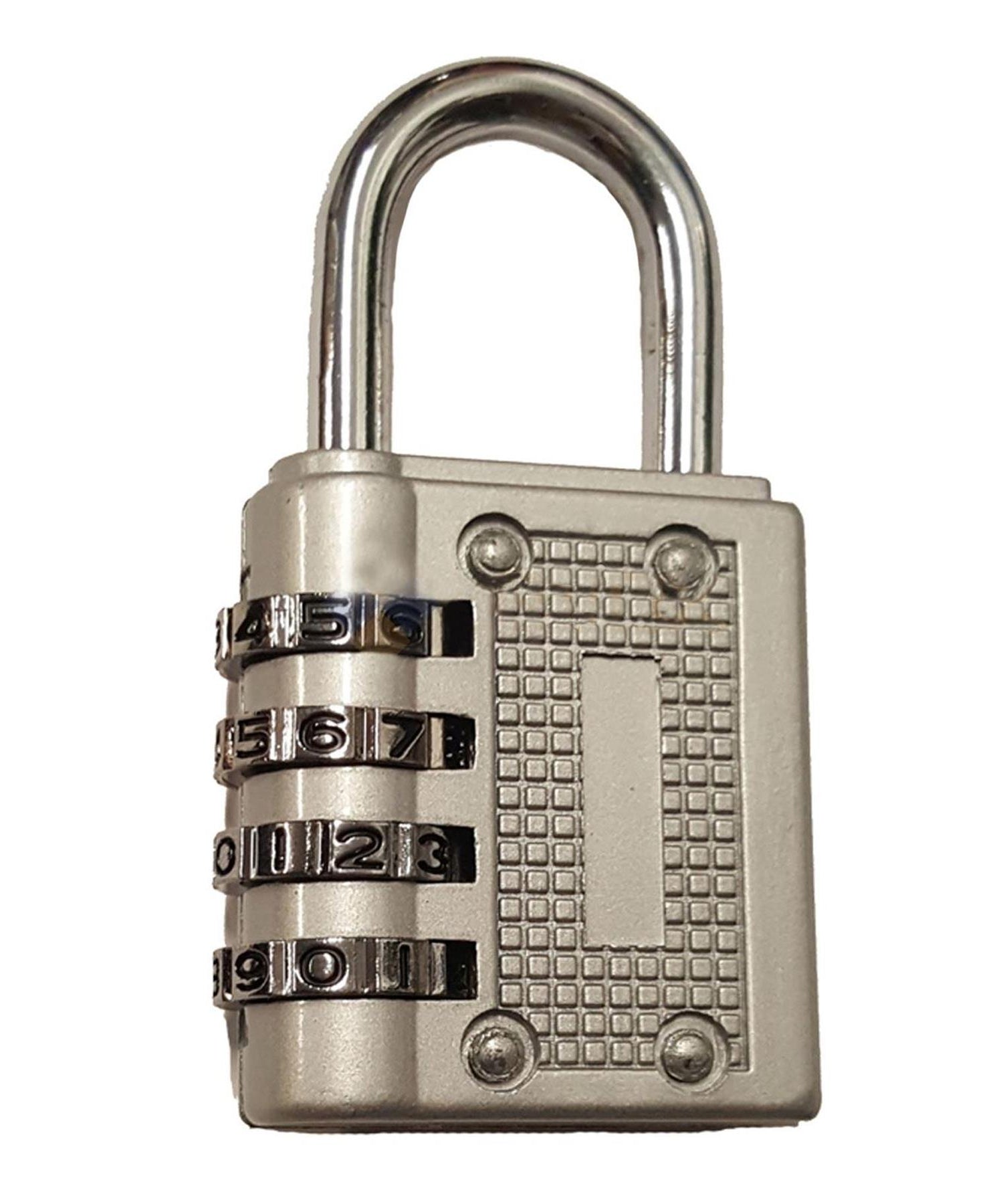 4 Digit Combination Padlock Heavy Duty Outdoor Lock Gym Travel Luggage Locker Grey