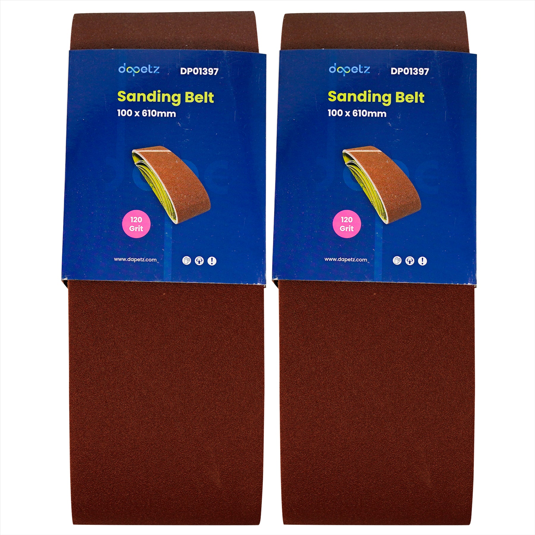 10 X New 610mm X 100mm 120 Grit Fine Sander Sanding Belts With Extra Top-Skive