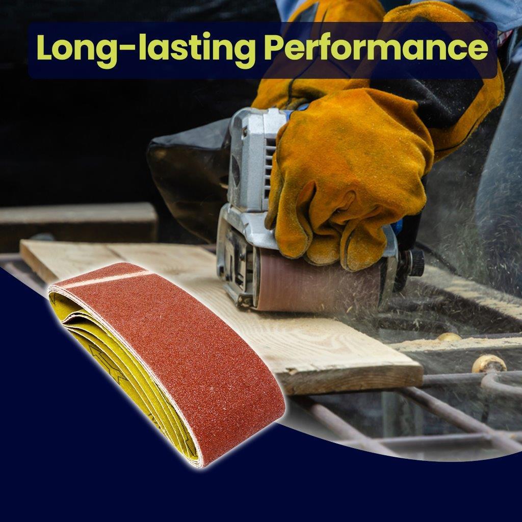 Sanding Belts 20Pcs 75 x 533mm Aluminium Oxide 60 Grit For Bosch Makita Sander By Dapetz