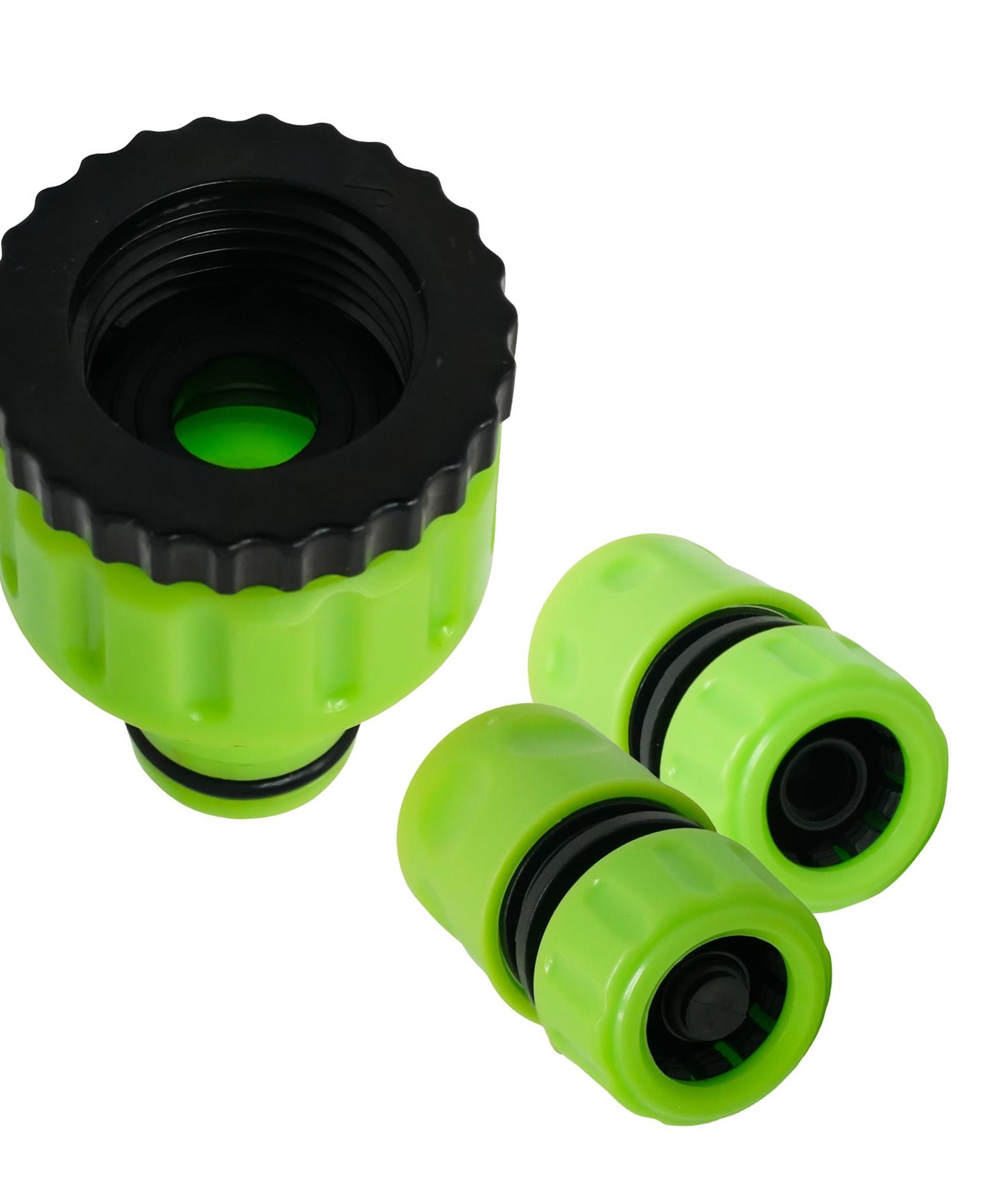 3X Garden Hose Pipe Fitting Set Tap Adaptor Waterstop Connector 1/2" 3/4" Female By Dapetz