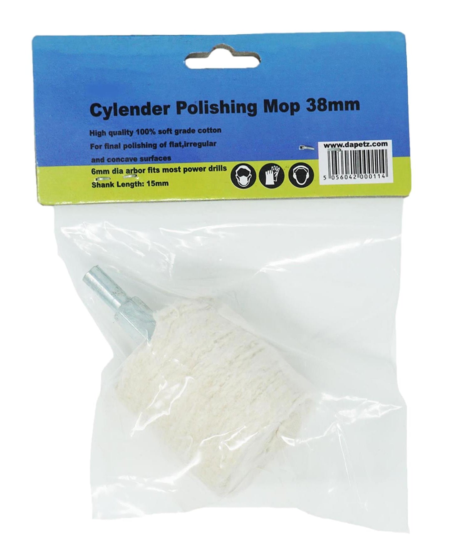 Cylinder Polishing Mops 38mm Buffing Wheels Compound Soap High Quality by Daptez