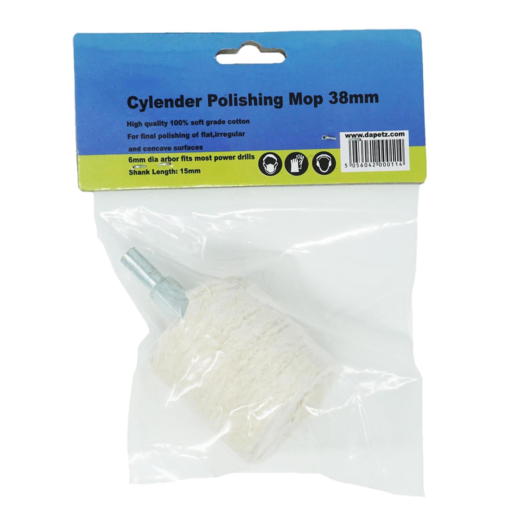 Cylinder Polishing Mops 38mm Buffing Wheels Compound Soap High Quality by Daptez