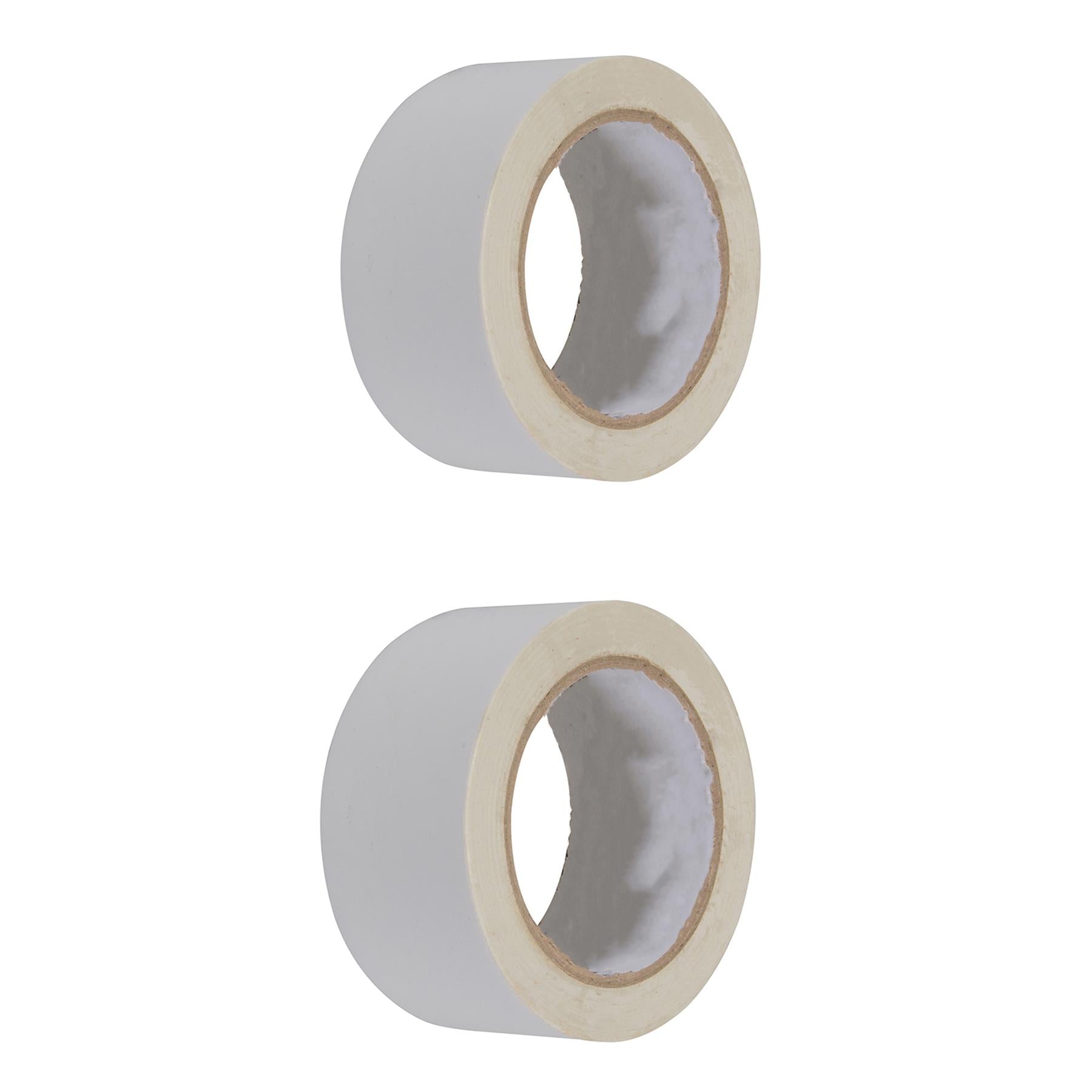 PVC Electrical Insulation Tape 50mm x 33M in White Pack Of 2 By Dapetz