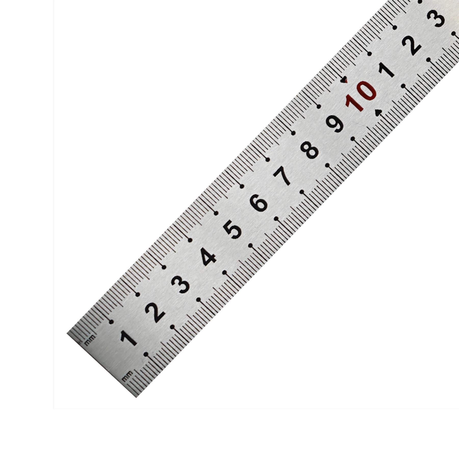 Stainless Steel 12" Metal Ruler Metric & Imperial 300mm Engineers Rule By Dapetz