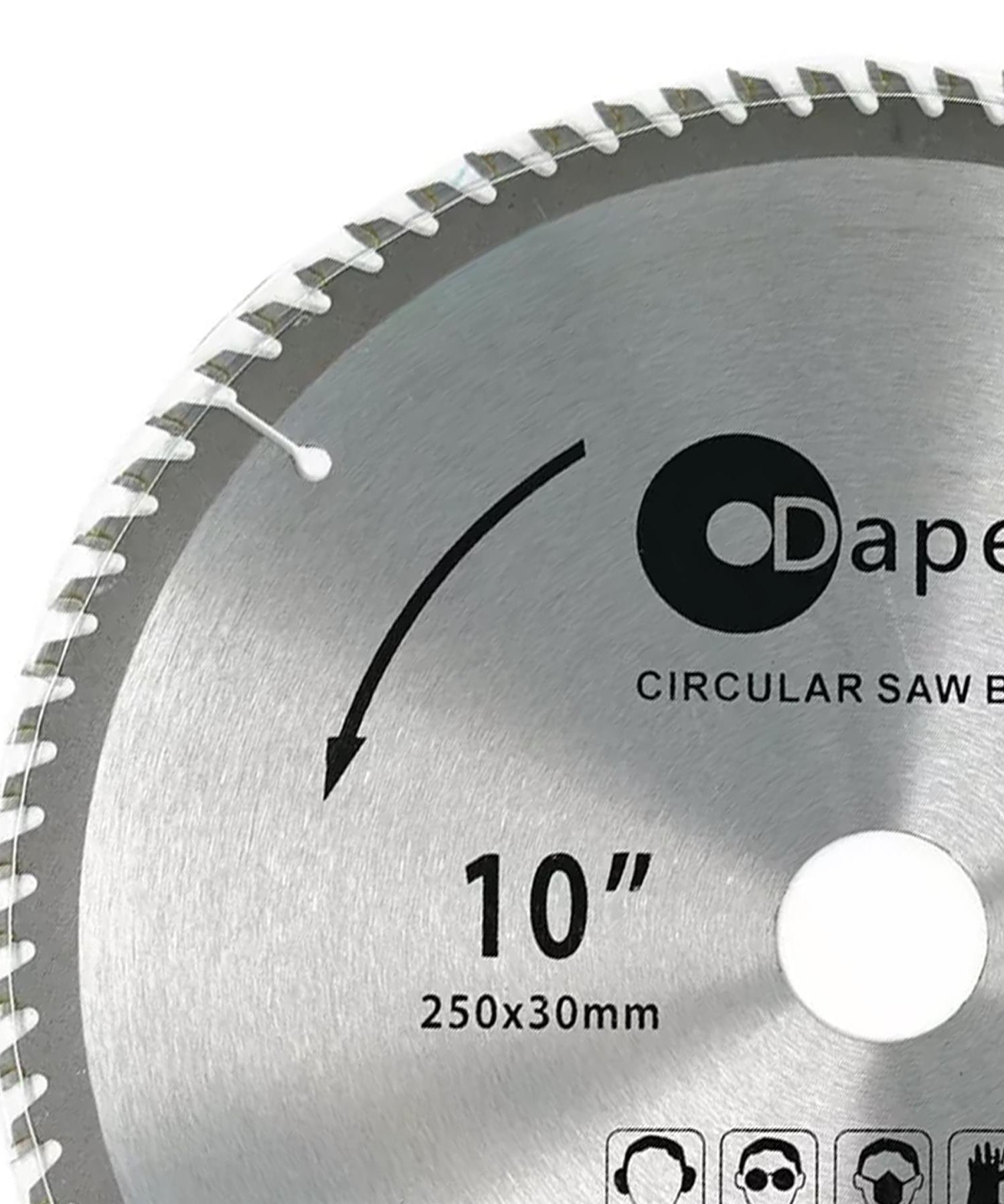 Circular Saw Blade 30mm Bore 25mm 20mm 16mm Rings Mitre 10" 80T Fine Cut 250mm by Daptez