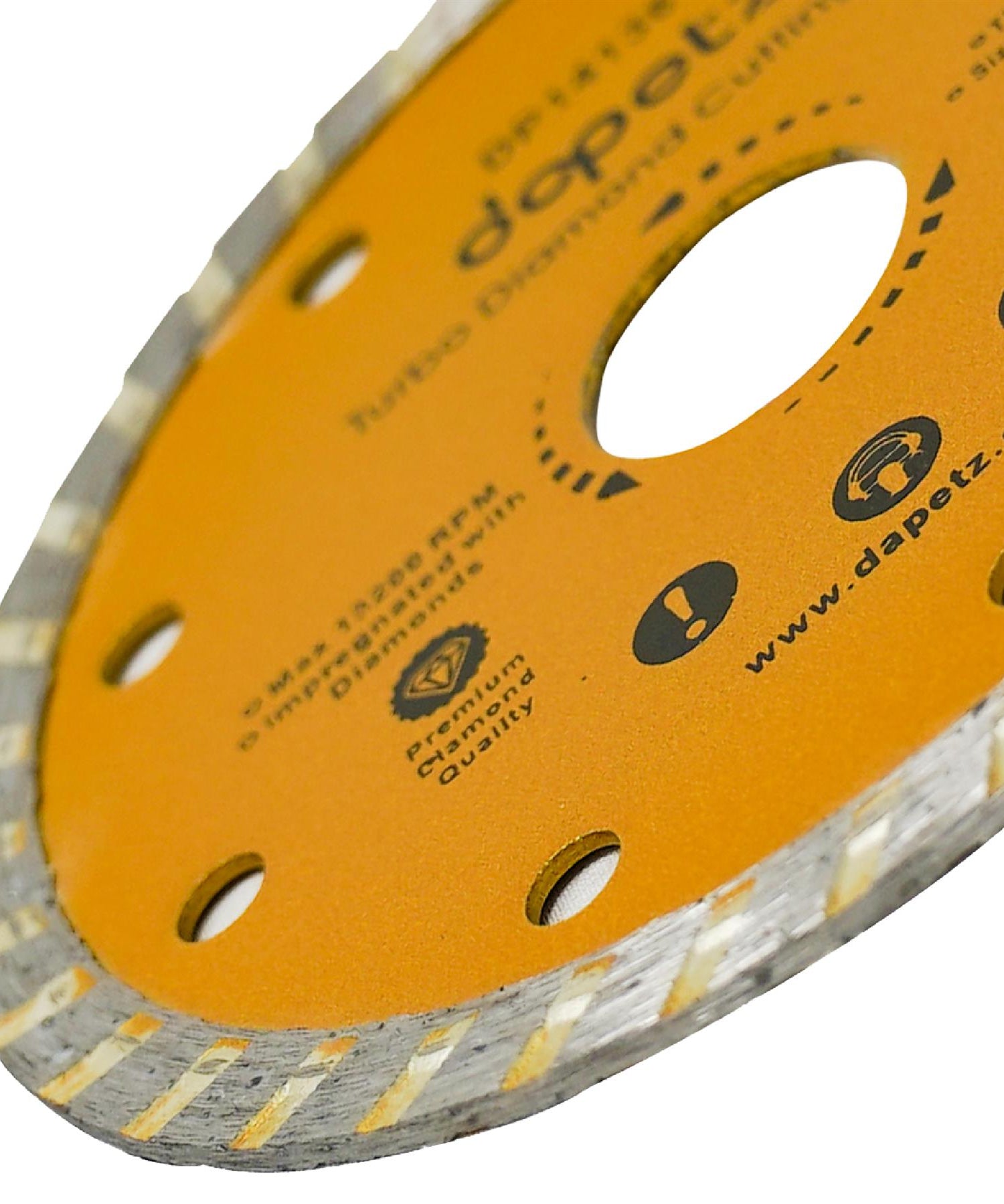 (Pack of 2) Angle Grinder Disc Thin Diamond Dry Cutting Disc Porcelain Tile Turbo 115mm 4.5" by Daptez