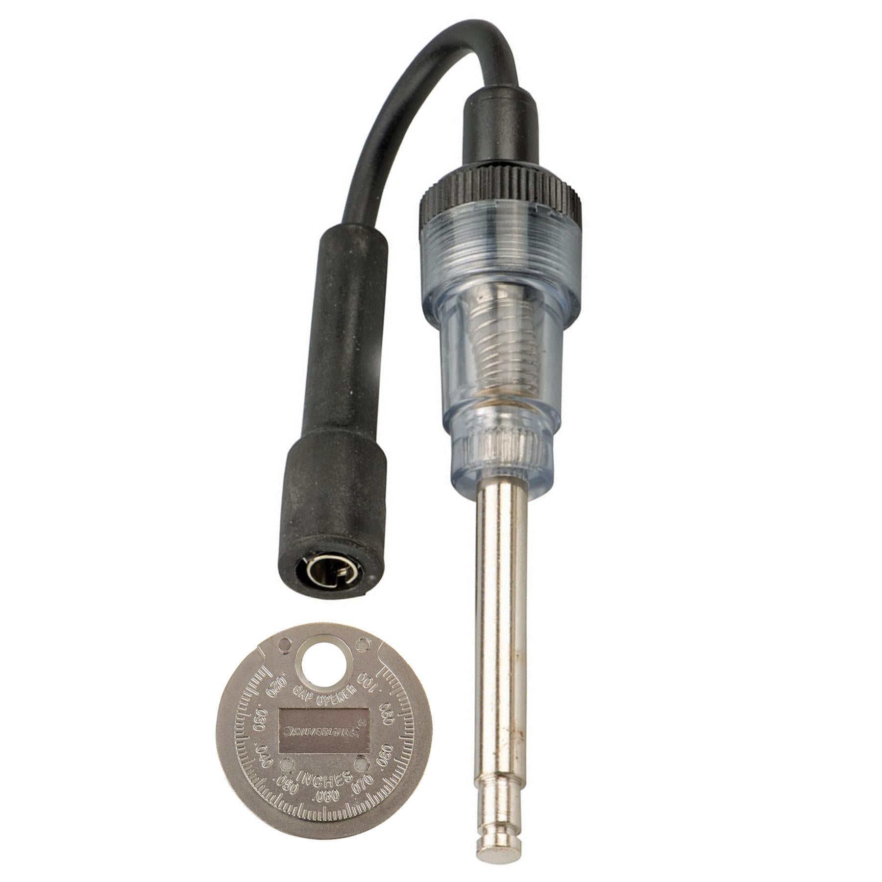 Ignition Spark Plug Tester, Gap Gauge, Feeler Gauge & Cleaning Brush Tool By Dapetz