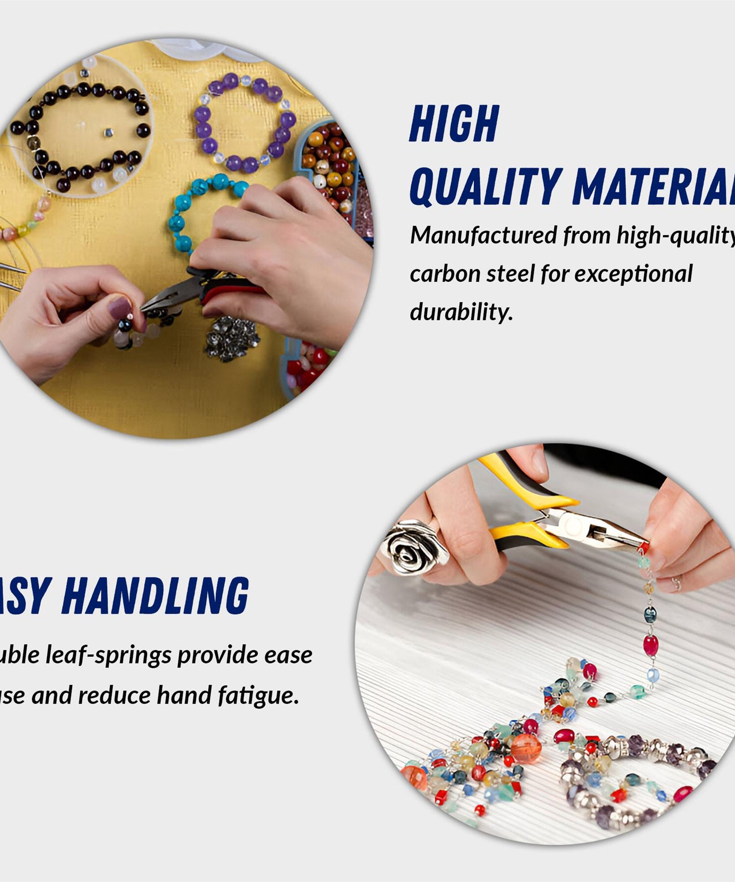 Mini Extra Long 150mm Needle Nose Pliers With Soft Grip Handle Hardened Steel By Dapetz