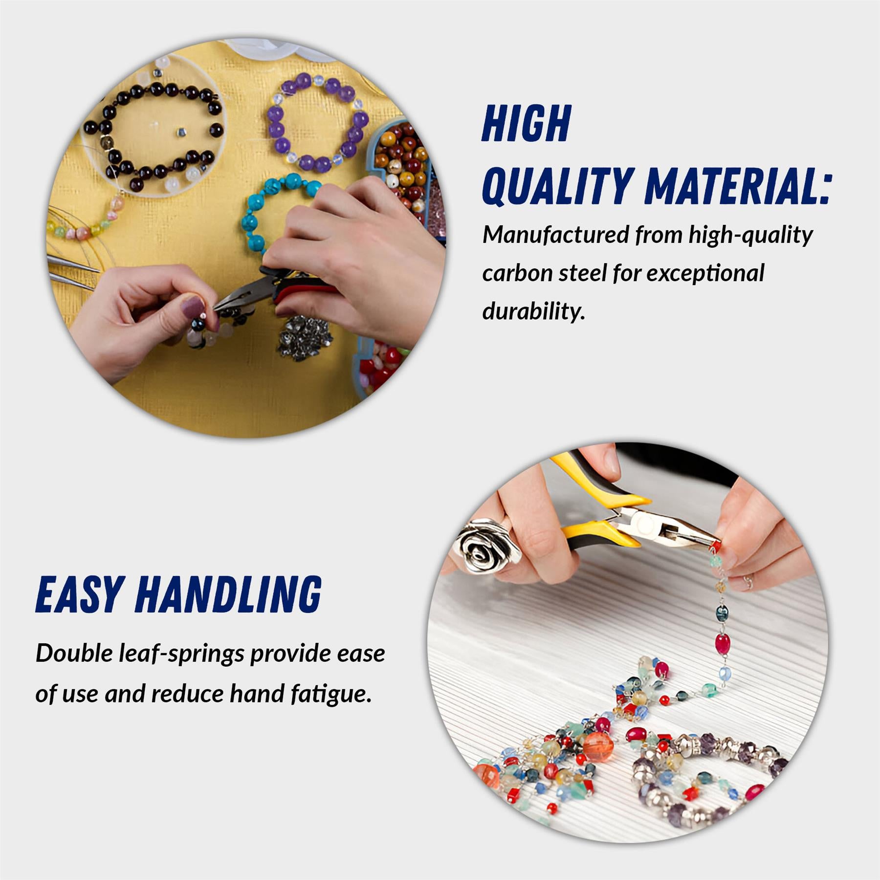 Mini Extra Long 150mm Needle Nose Pliers With Soft Grip Handle Hardened Steel By Dapetz